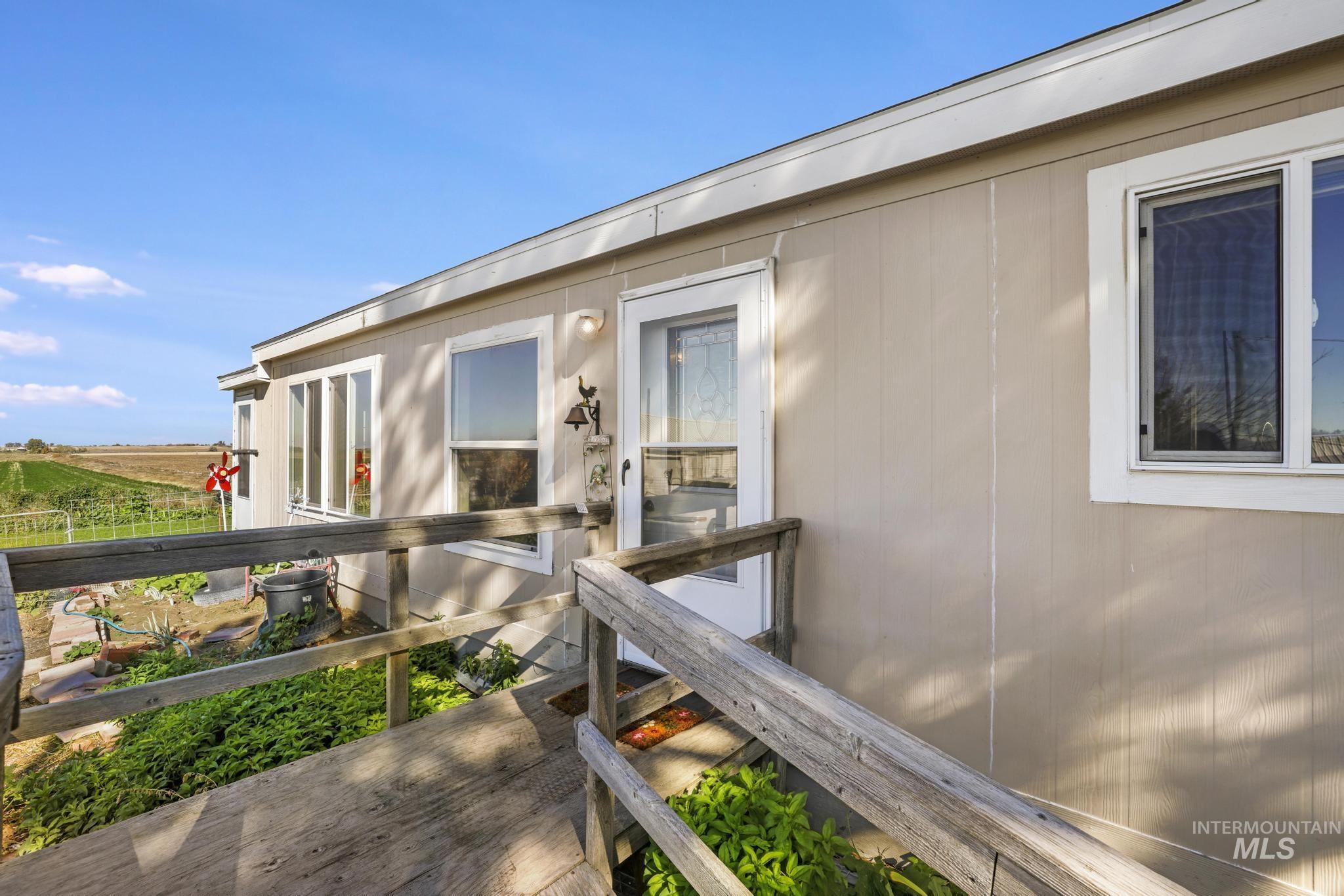 View of exterior entry with a view of rural / pastoral area