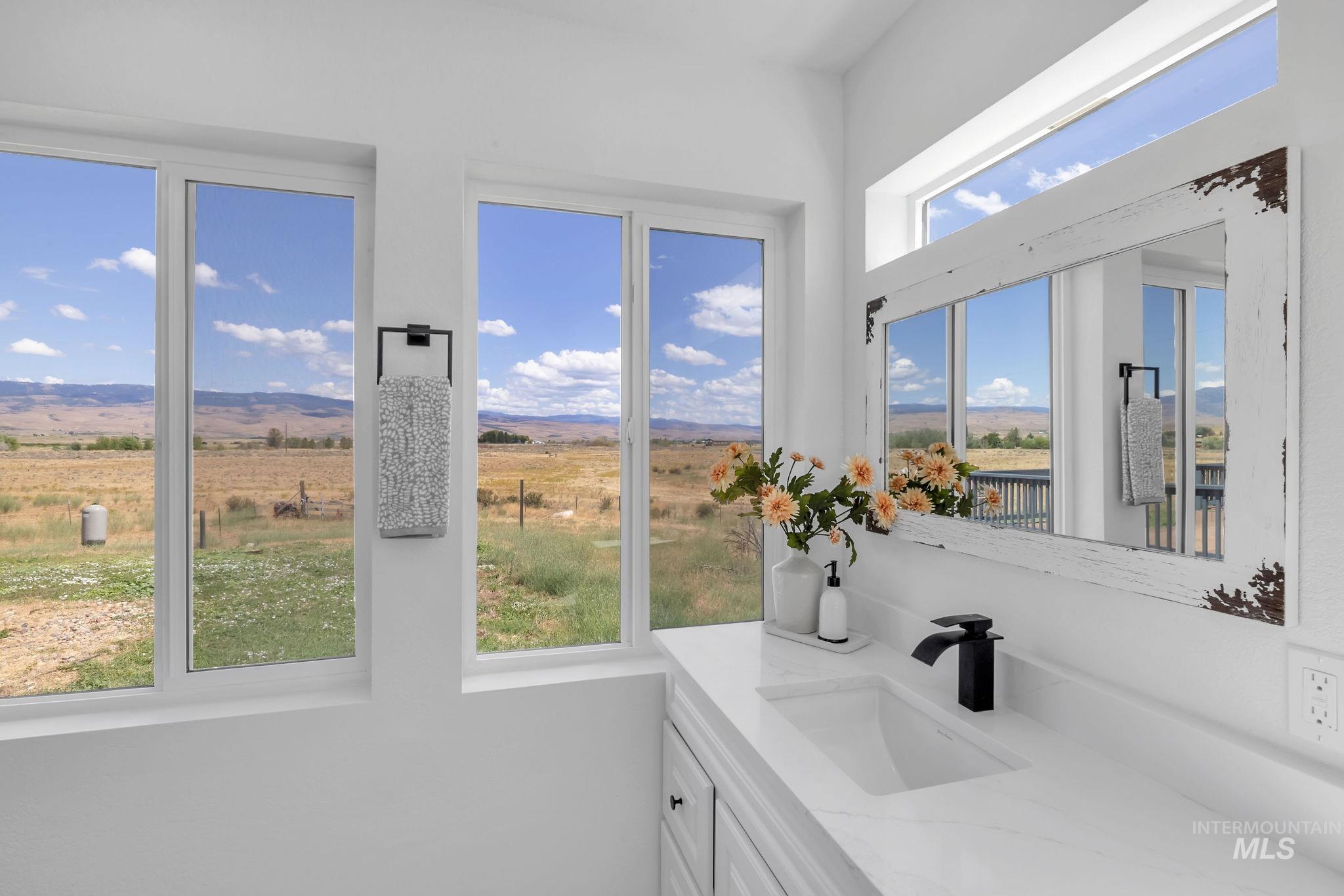 Bathroom featuring vanity