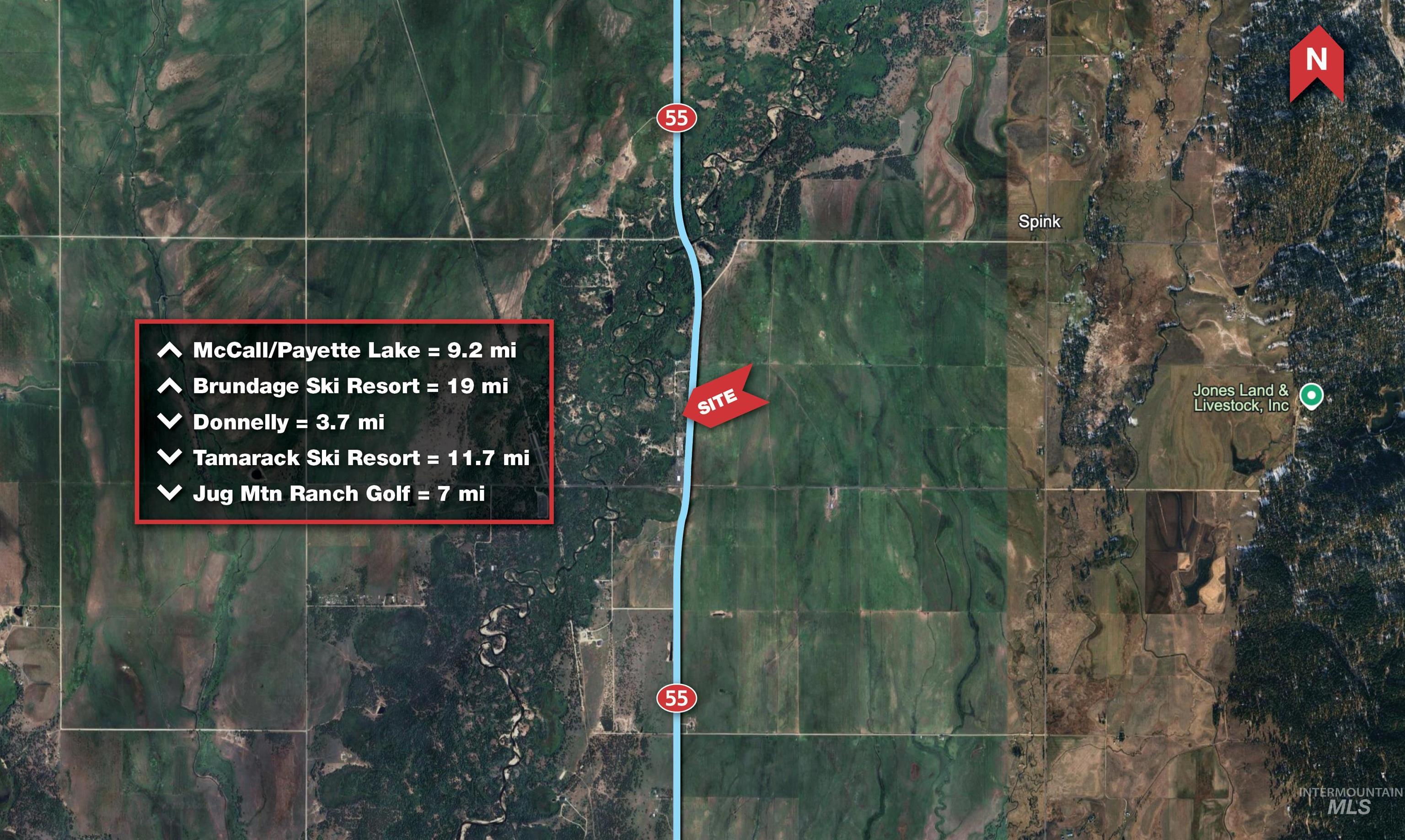 Map / location with property boundaries highlighted