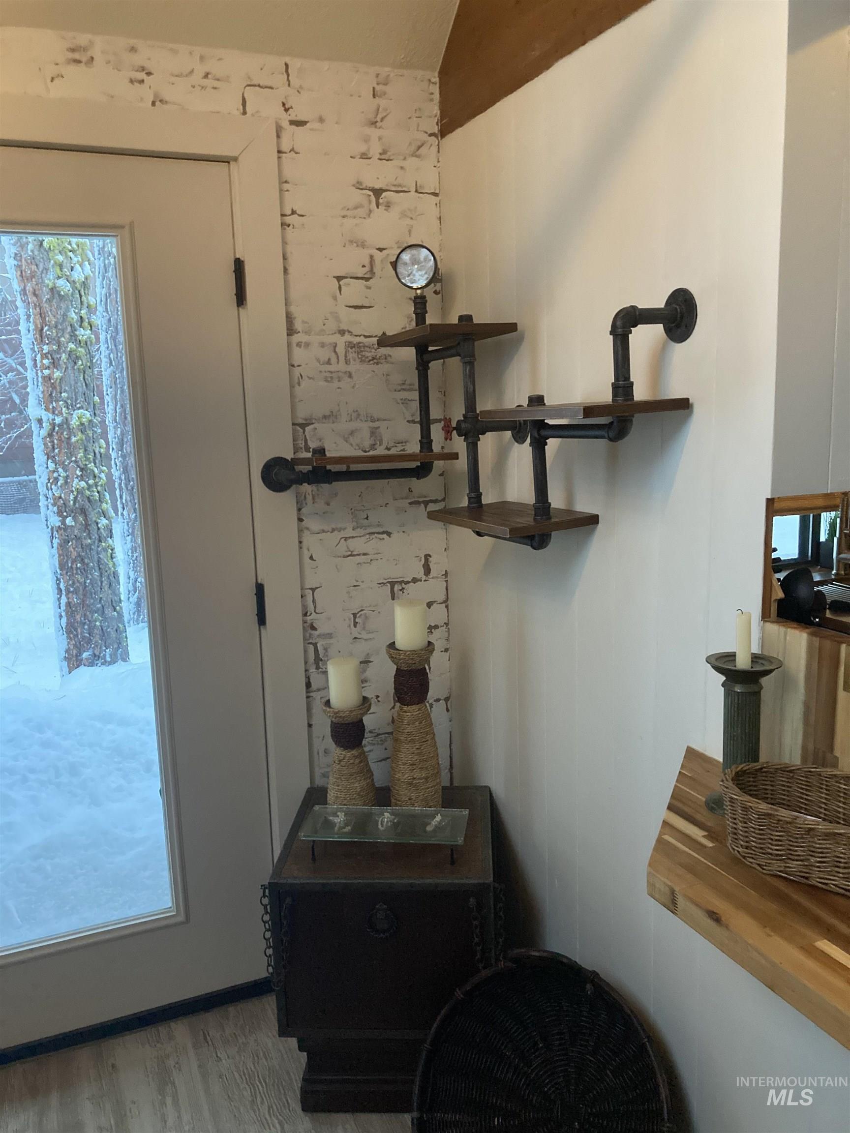 Detailed view of wood finished floors