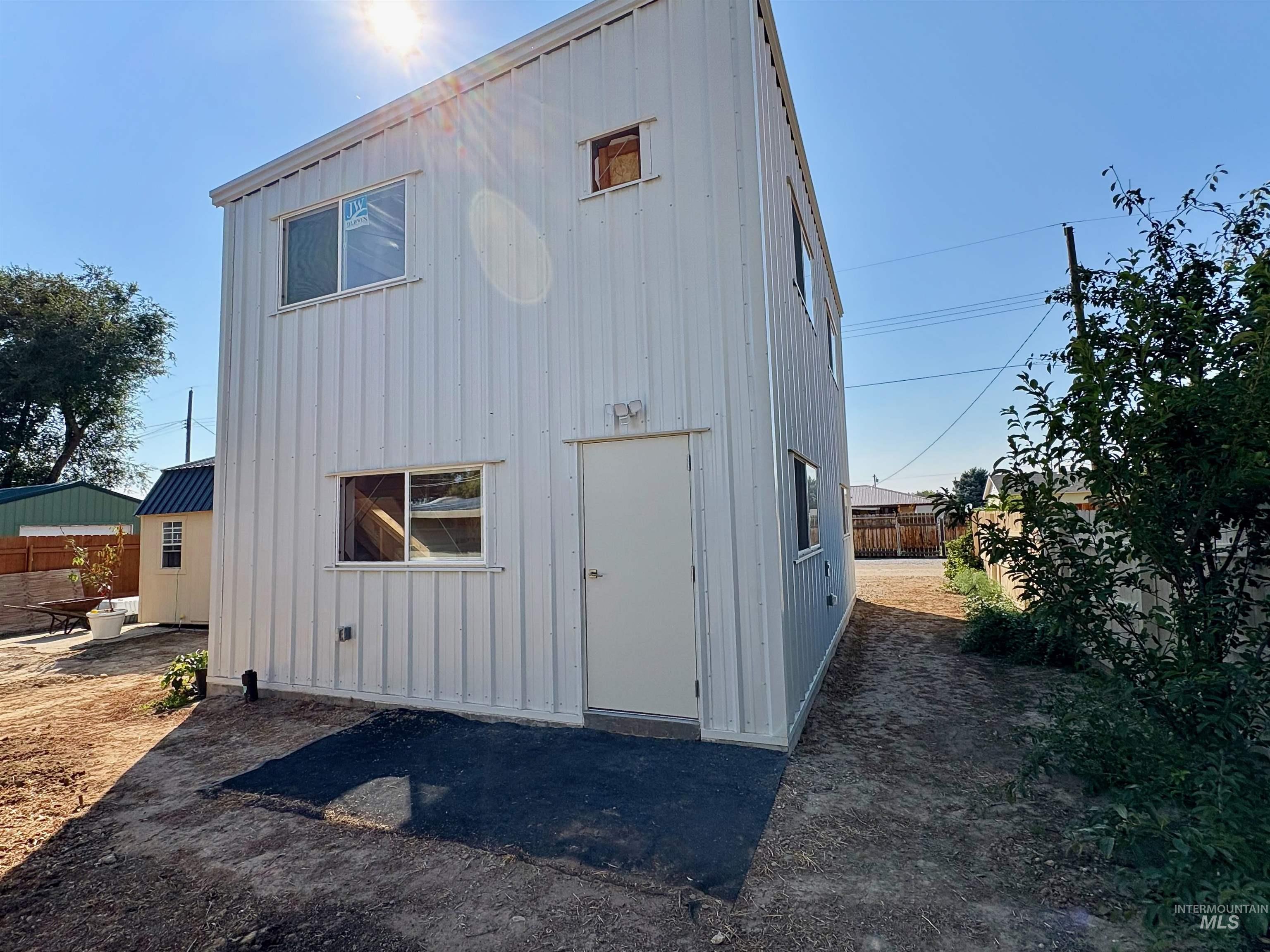 Entrance to stairwell and downstairs garage