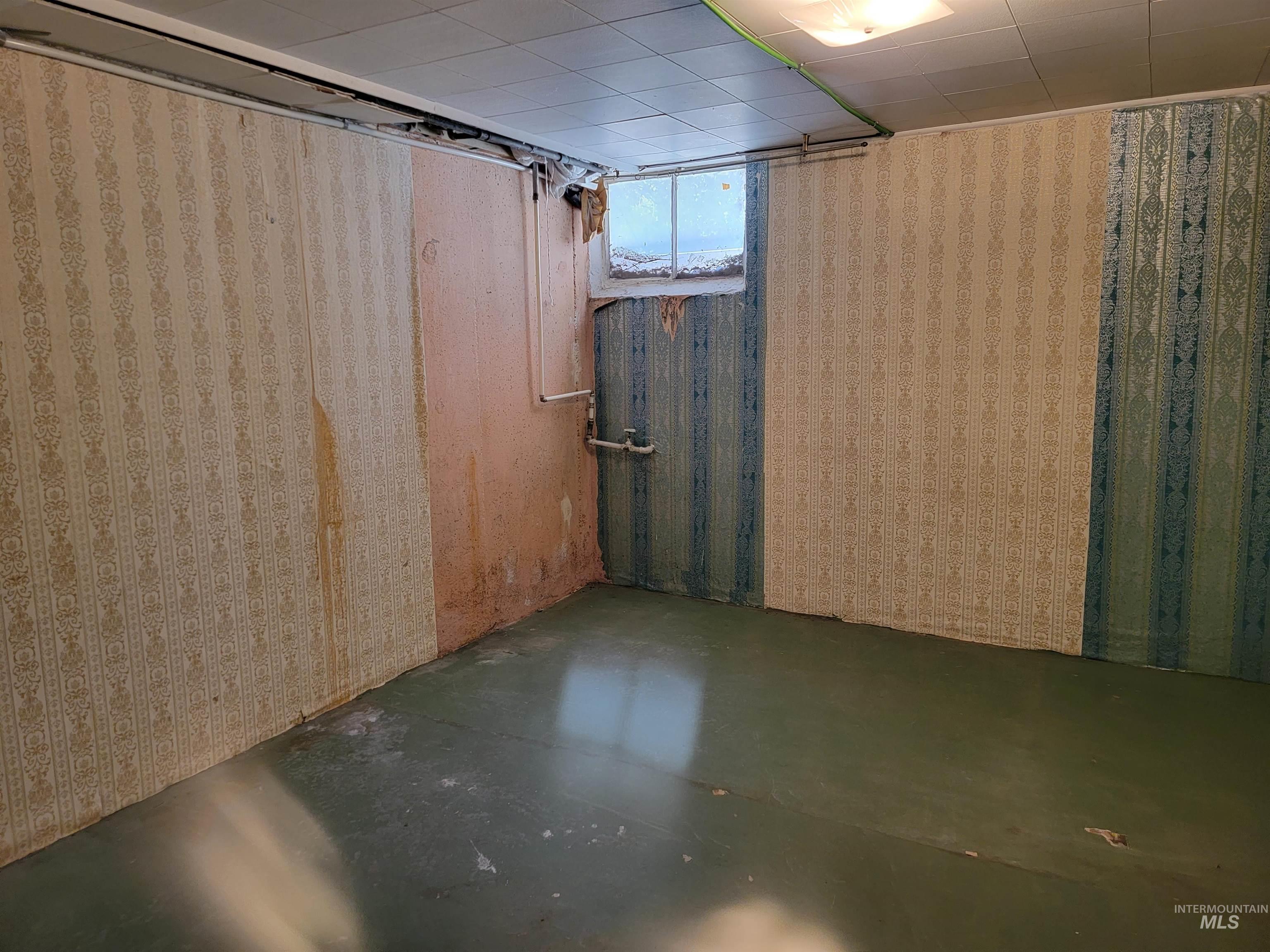 View of below grade area