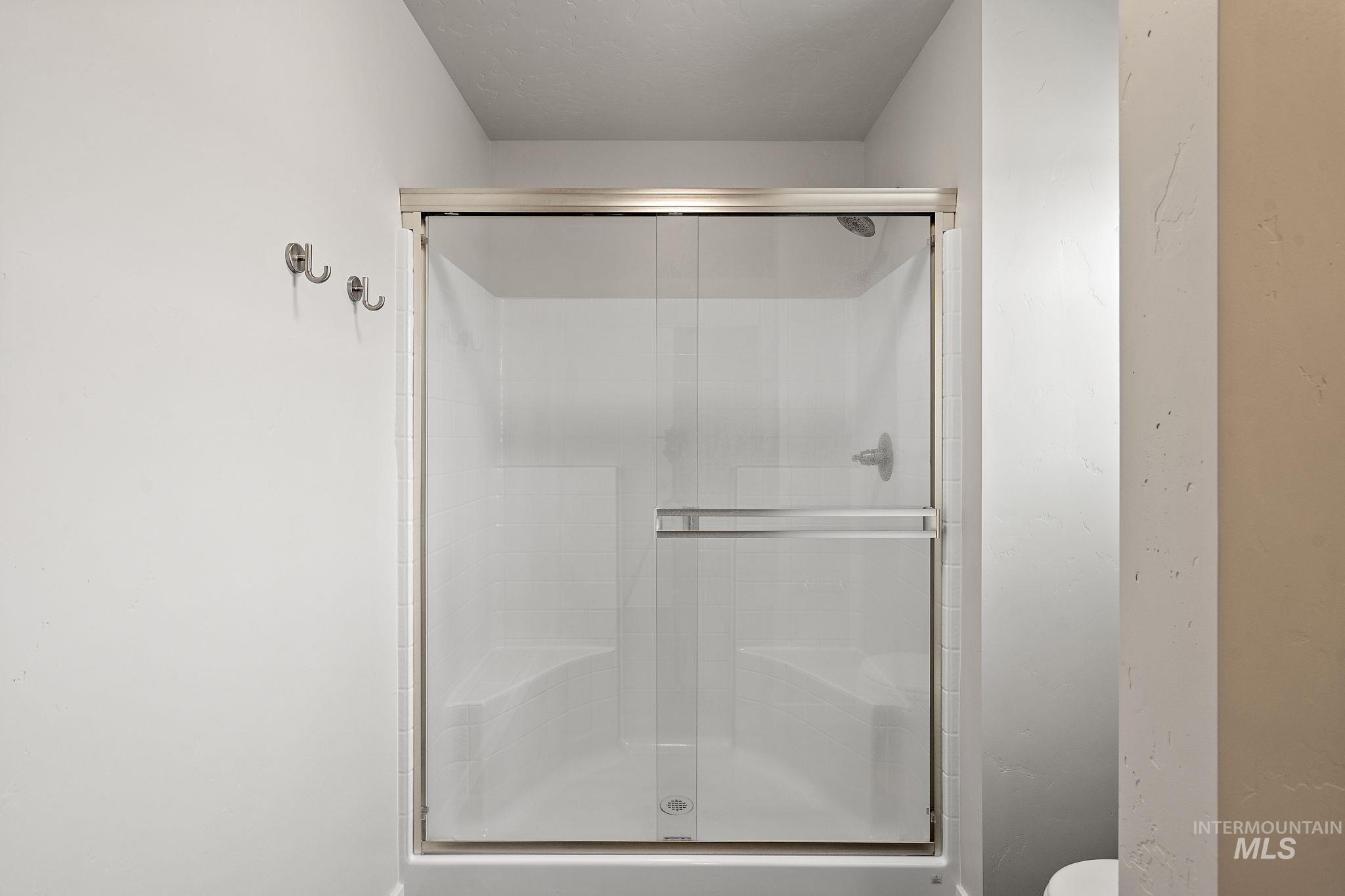 Bathroom with a shower stall