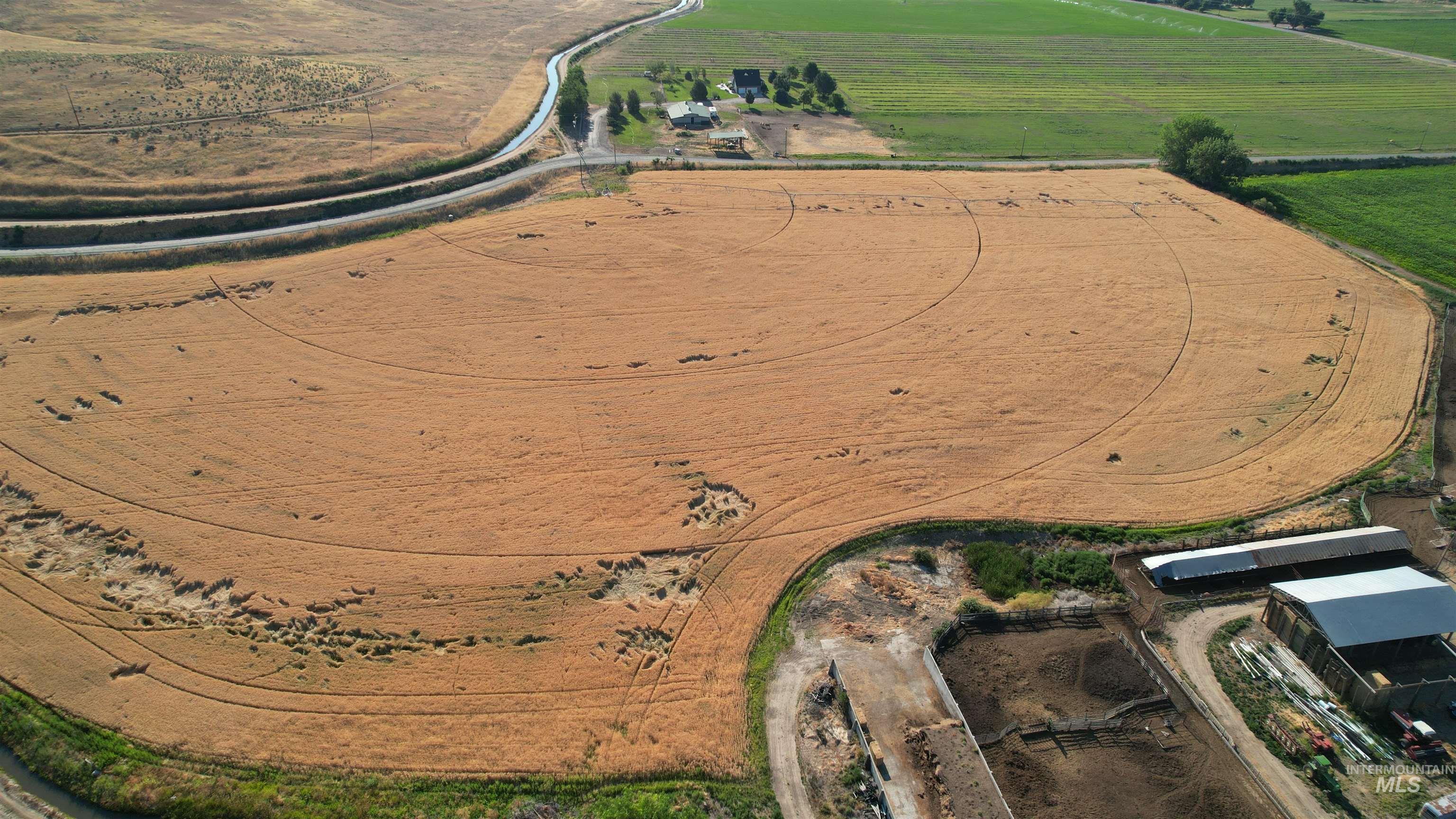 Aerial view of property's location featuring rural landscape