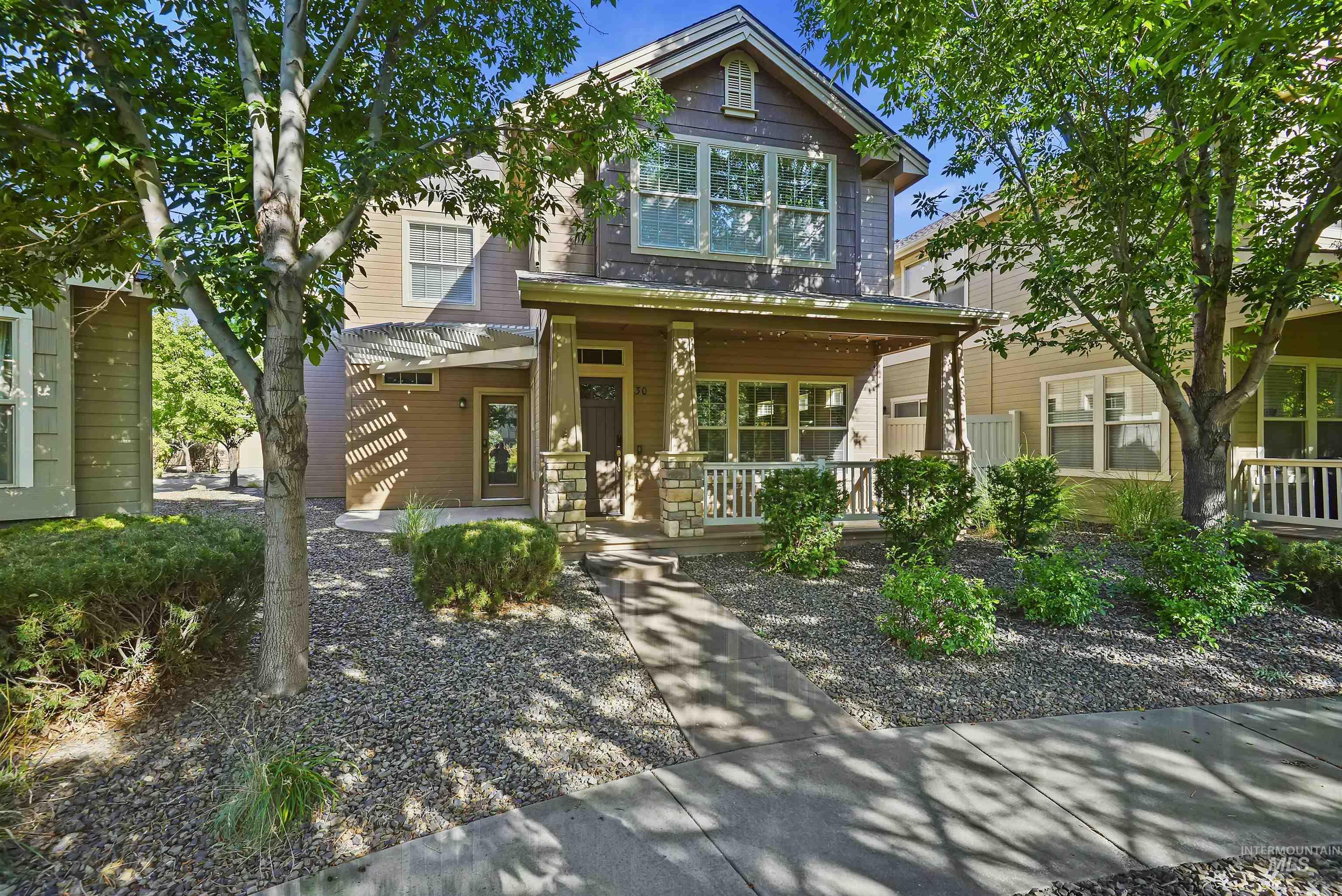 View of front of property with a porch