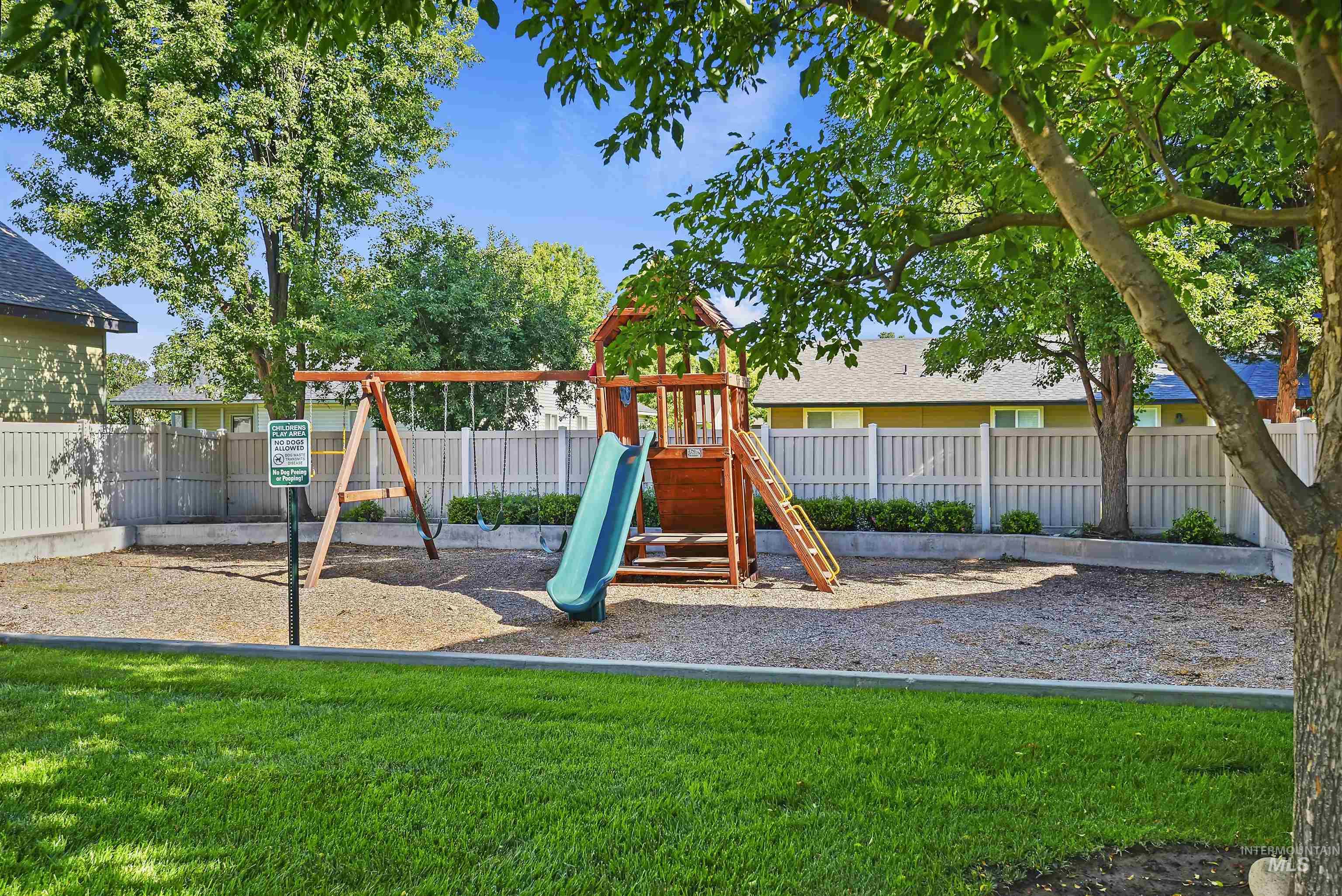 View of community playground