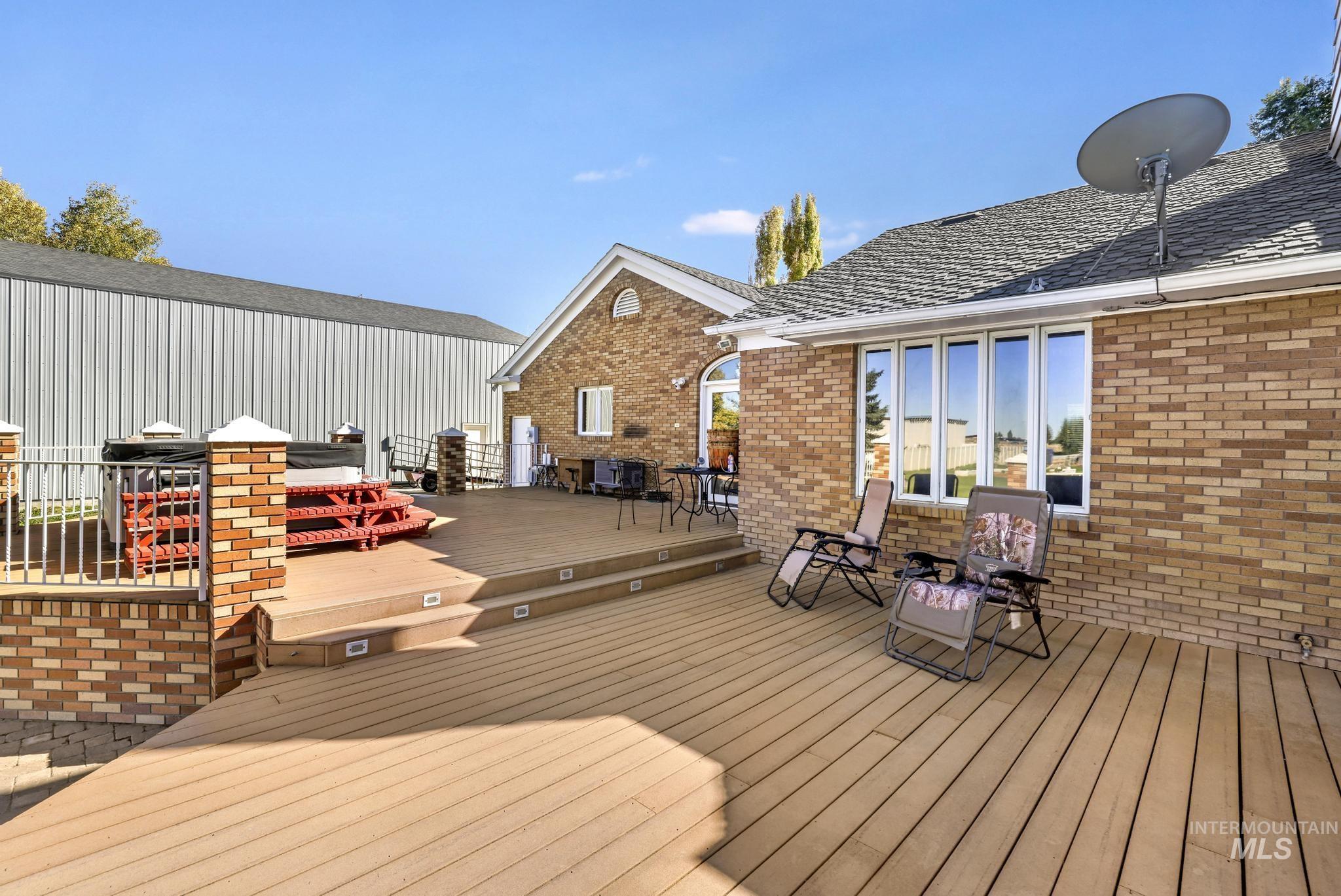 View of wooden terrace