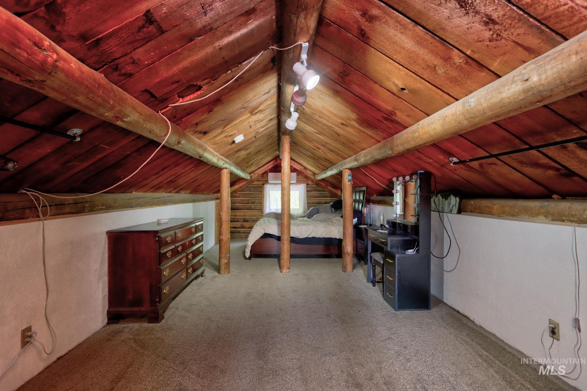 View of unfinished attic