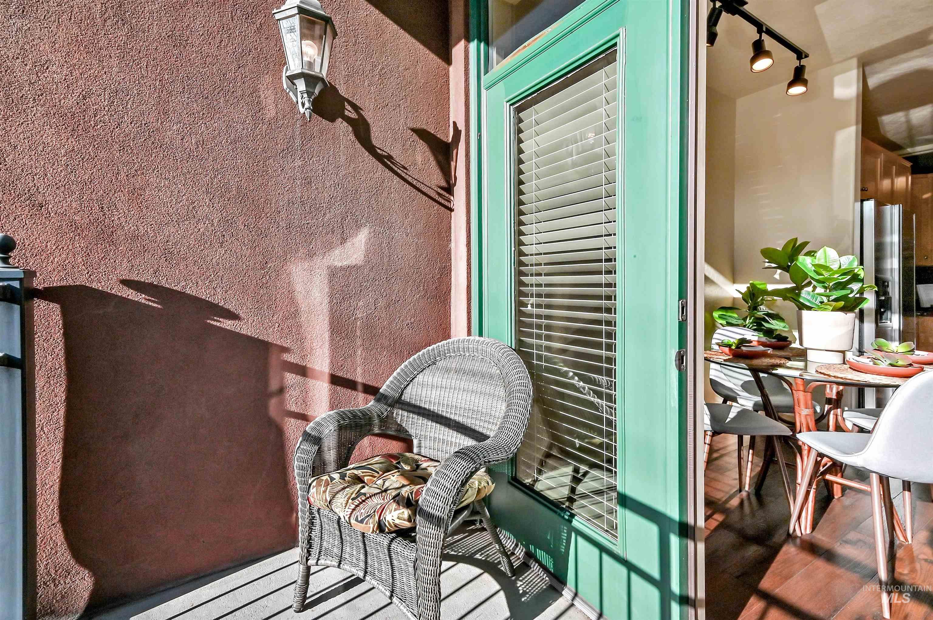 Sunny south facing balcony