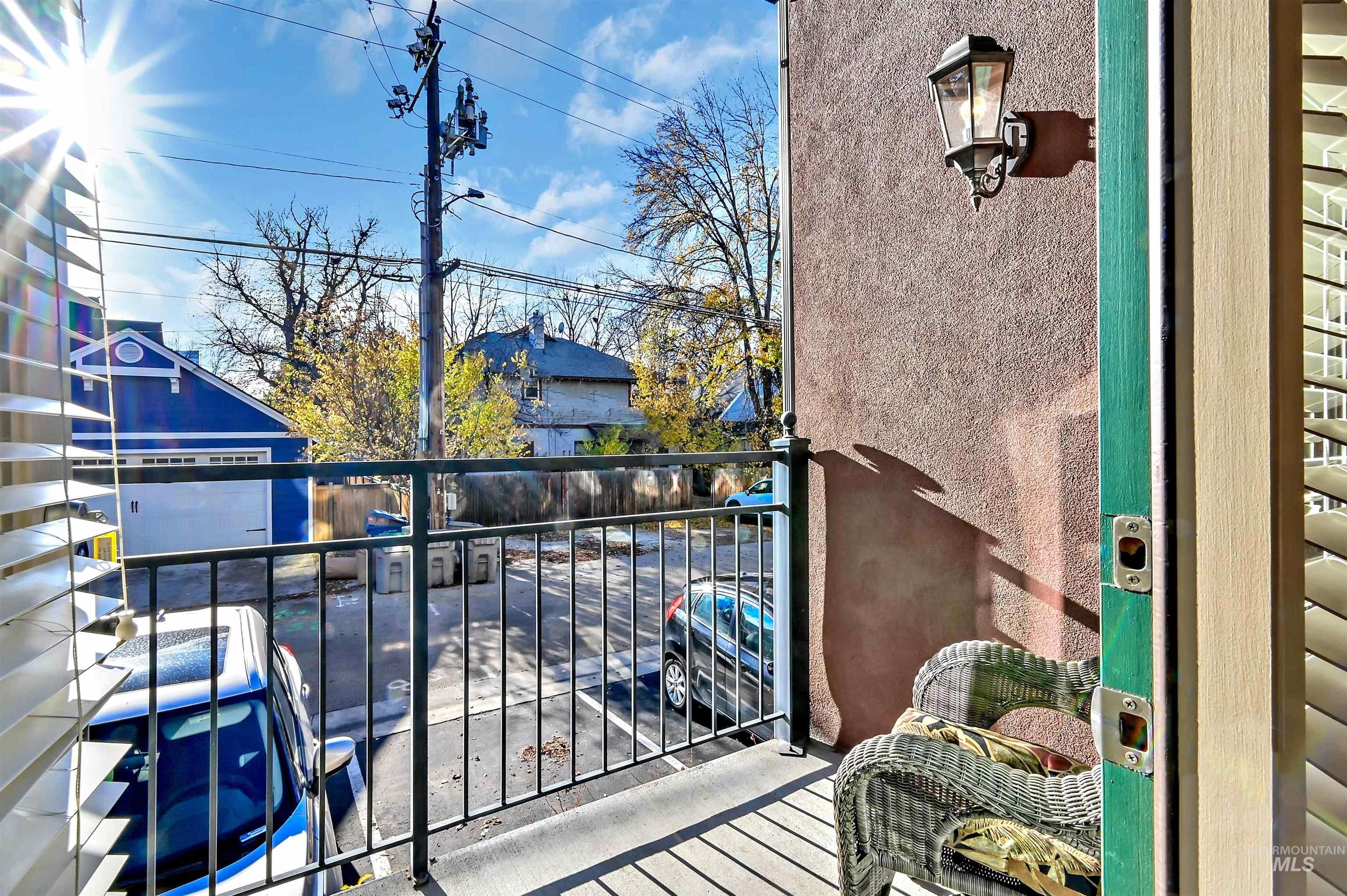 Sunny, south facing private balcony