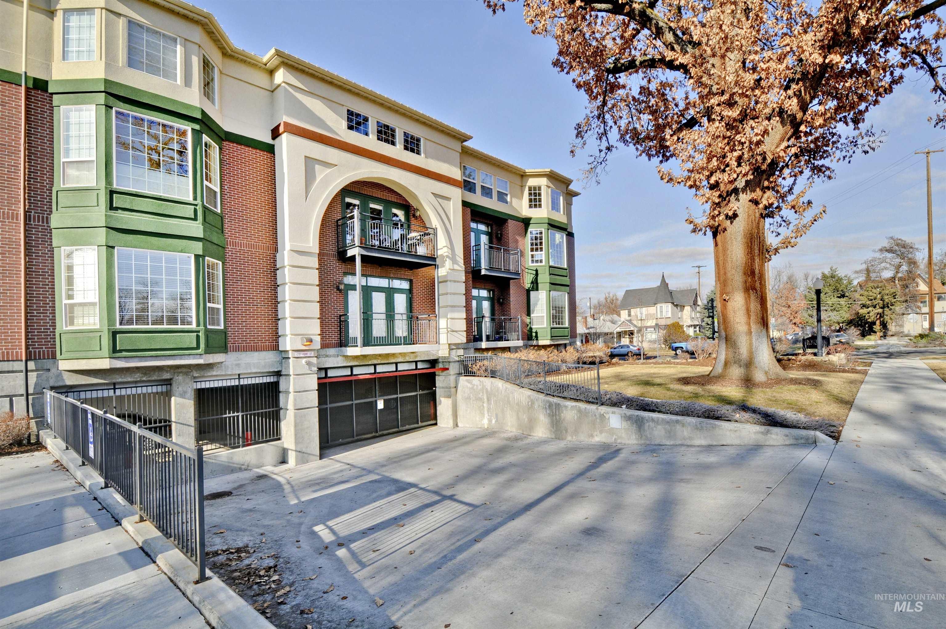 Heated driveway for safer underground parking access.