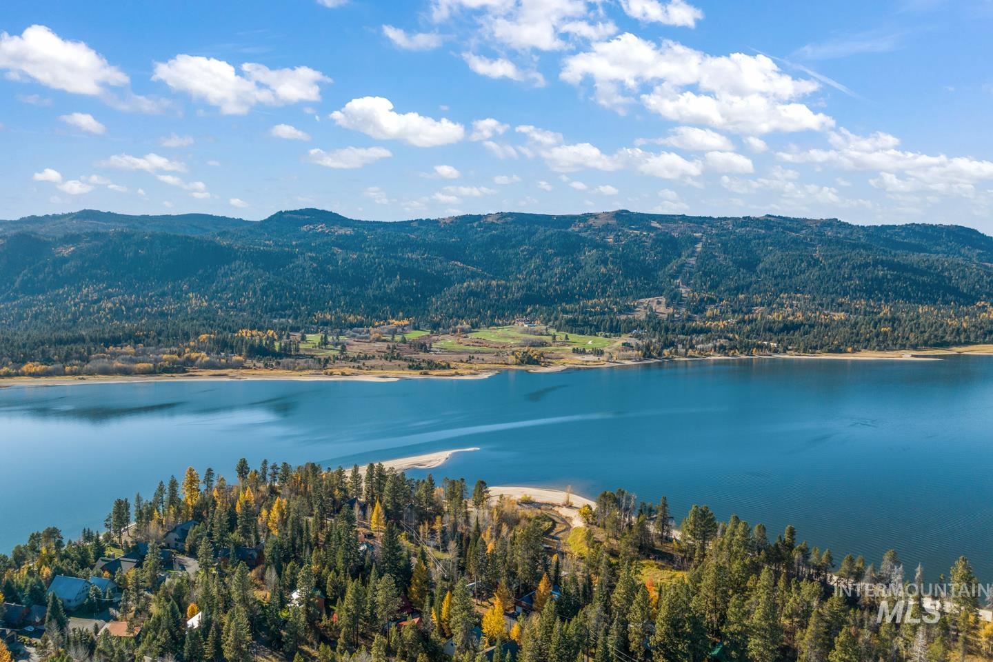 Water view with a mountainous background