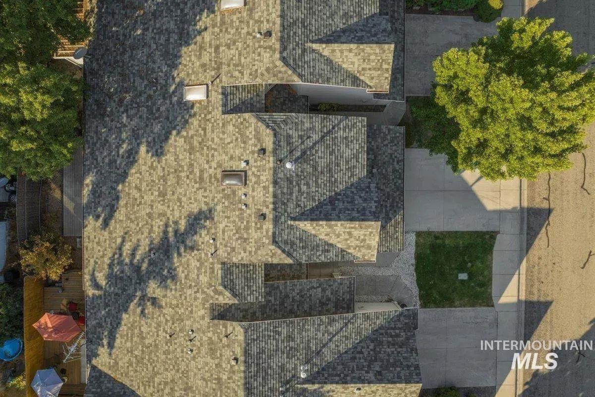 View from above of property