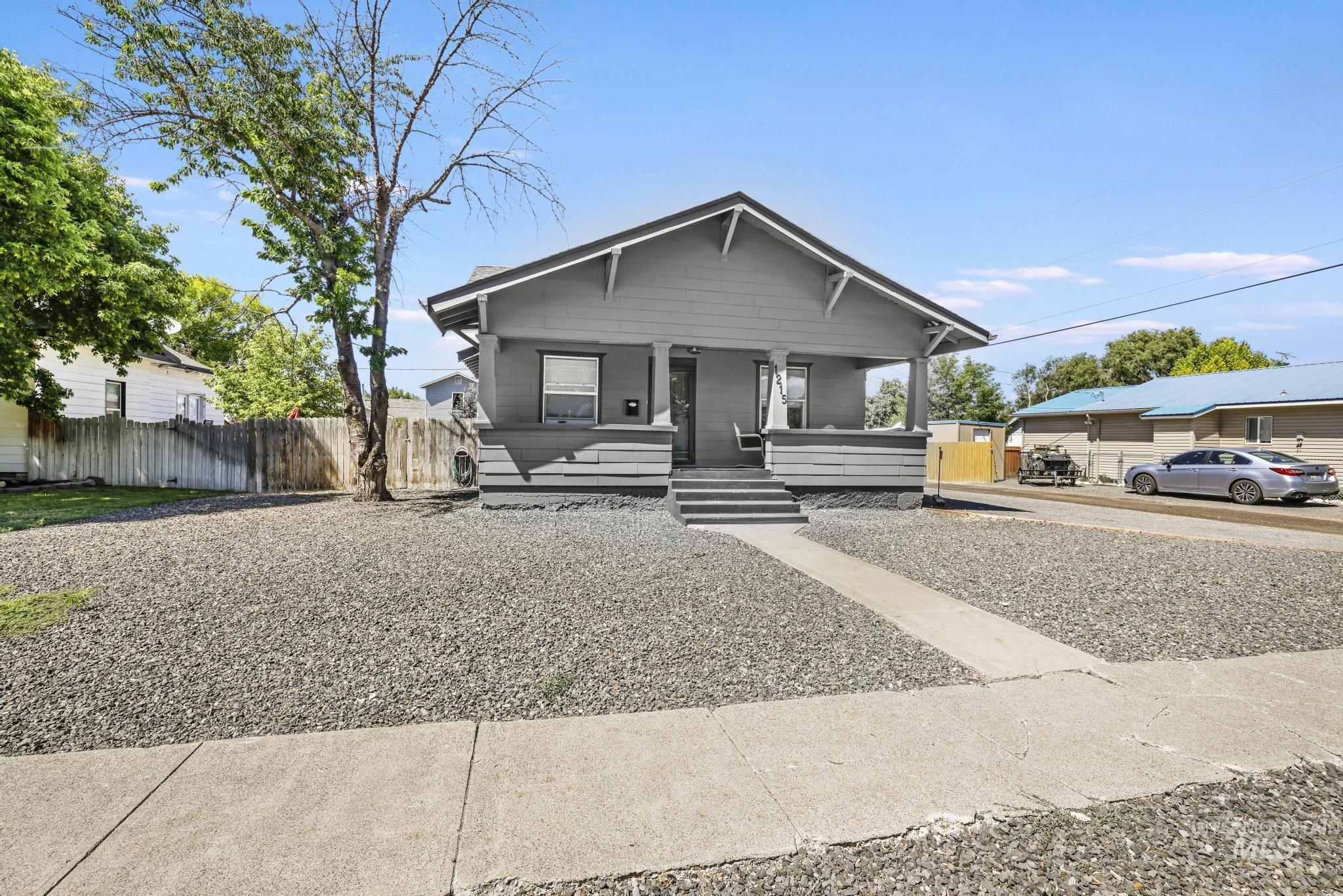 View of front of home with a porch