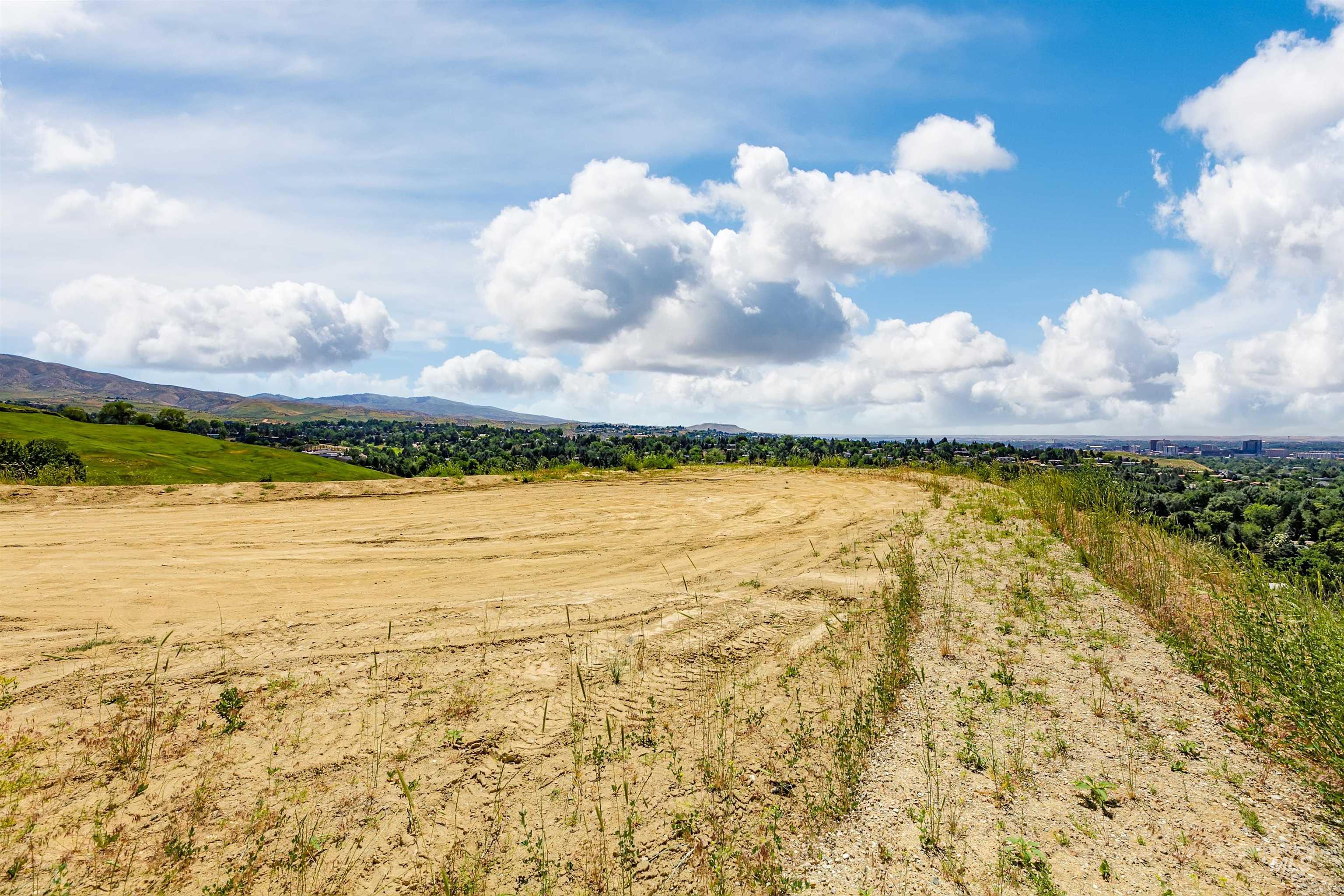 View of mountain background with rural landscape