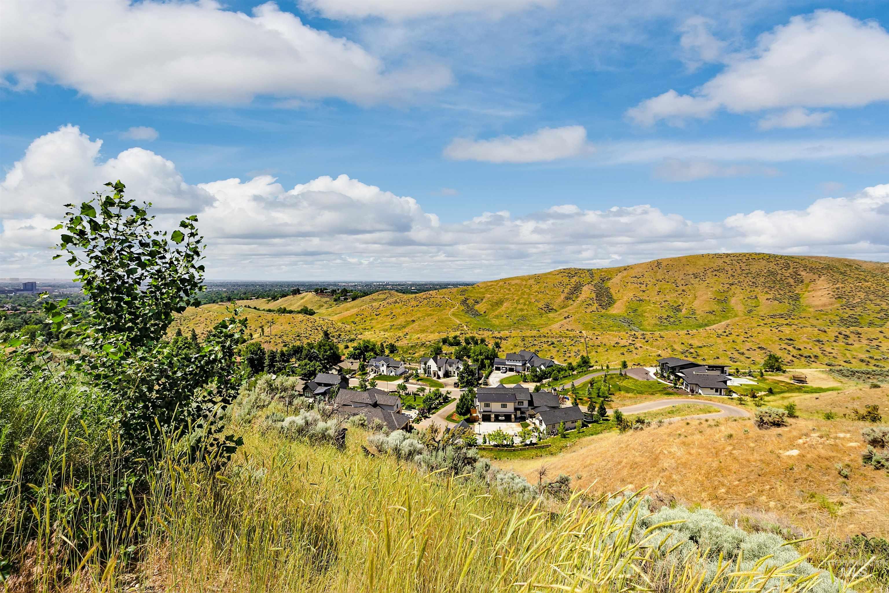 Mountain view featuring nearby suburban area