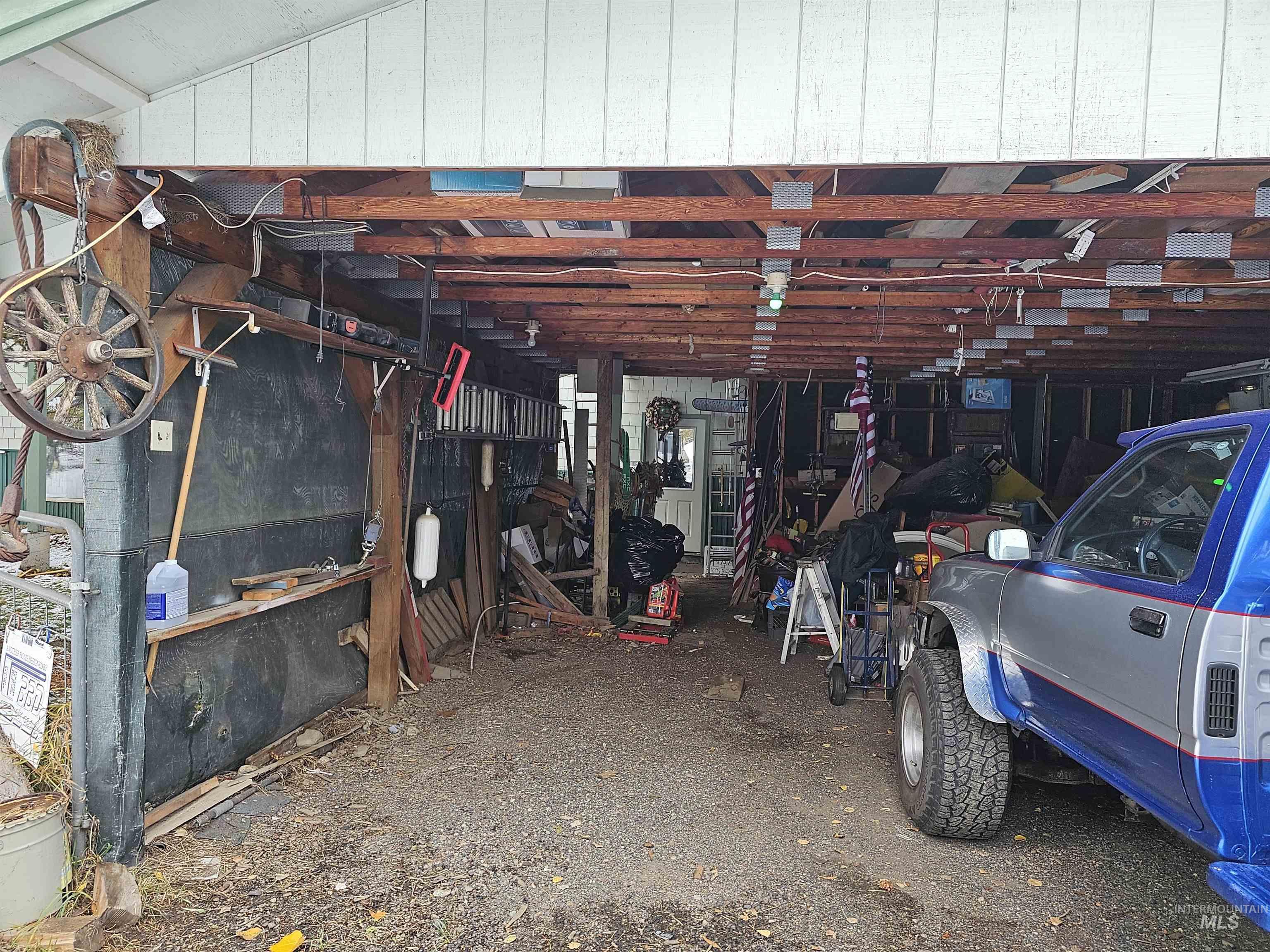 View of carport