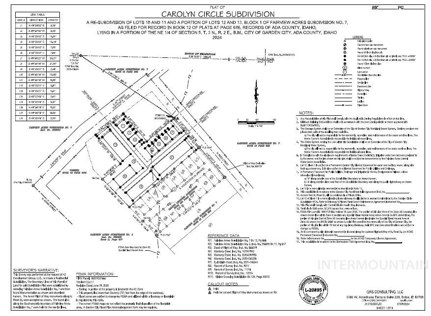Survey map / technical document