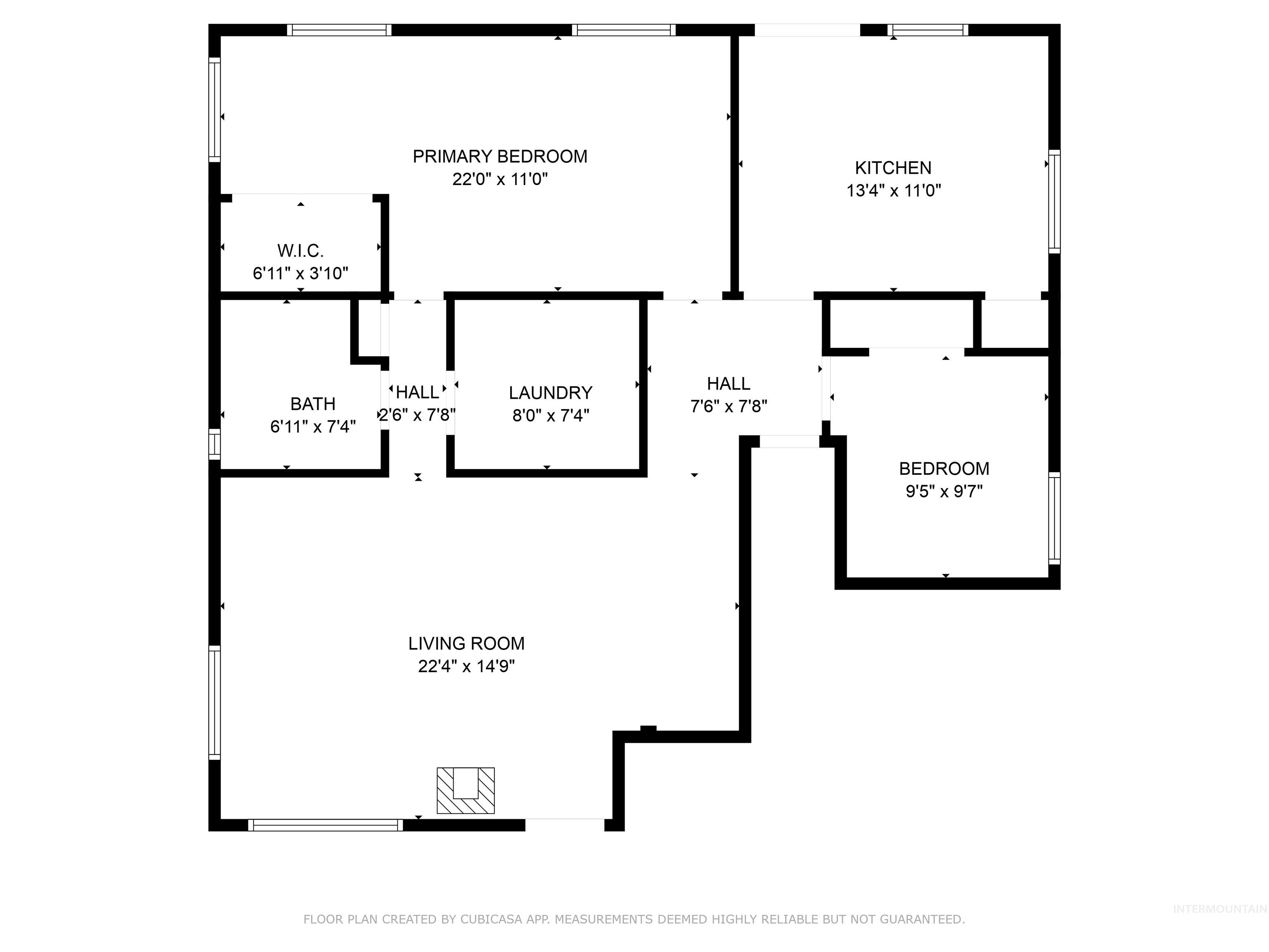 View of floor plan / room layout