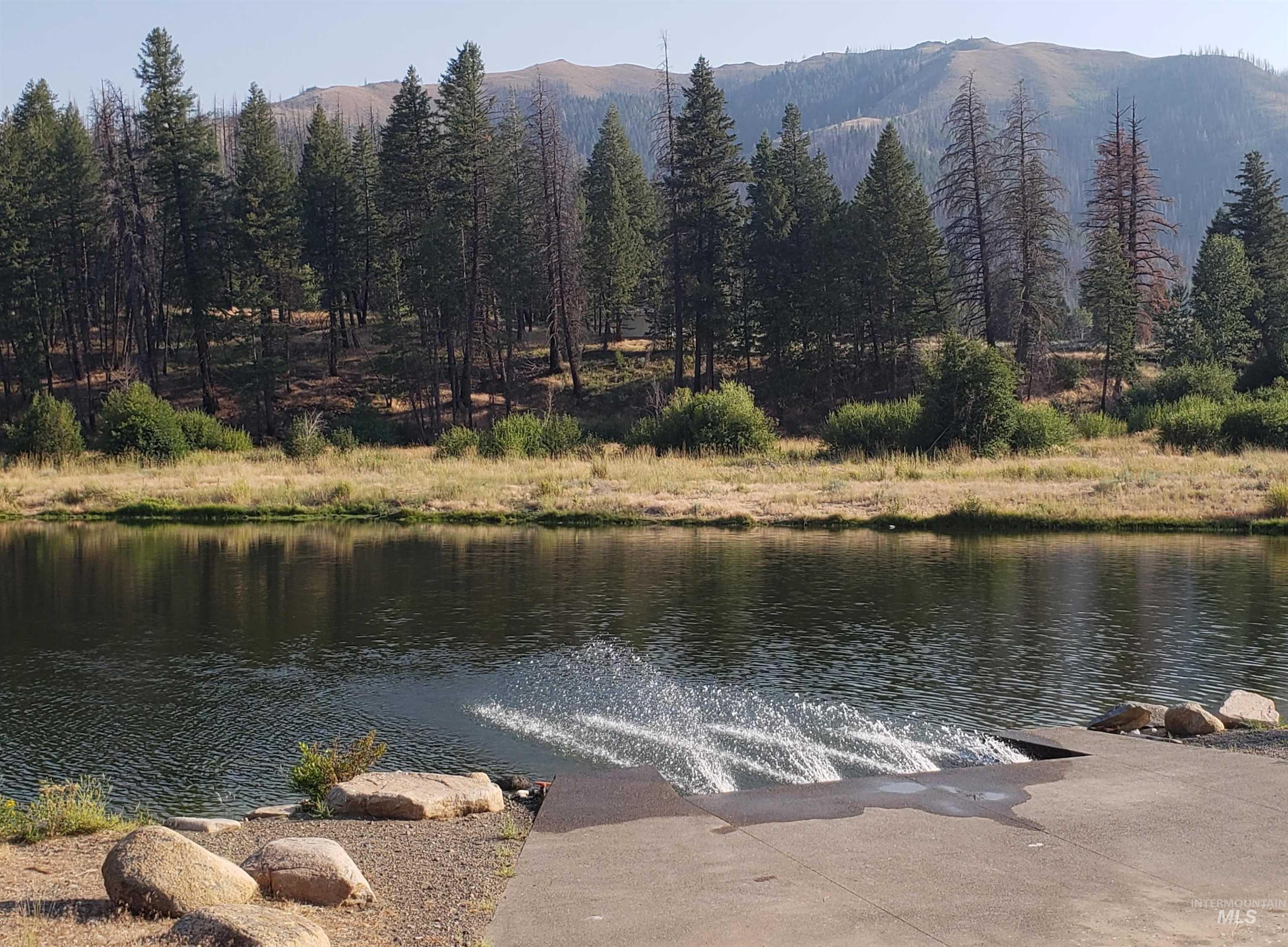 Water view with a mountain backdrop