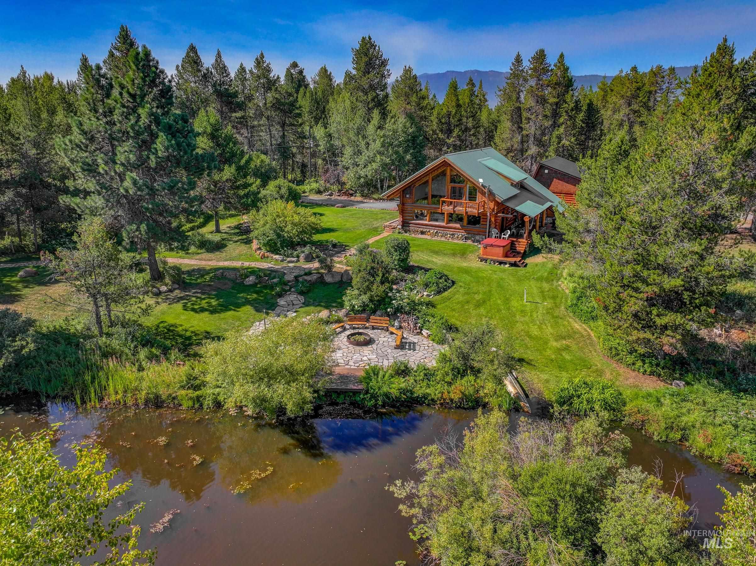 View from above of property featuring a nearby body of water