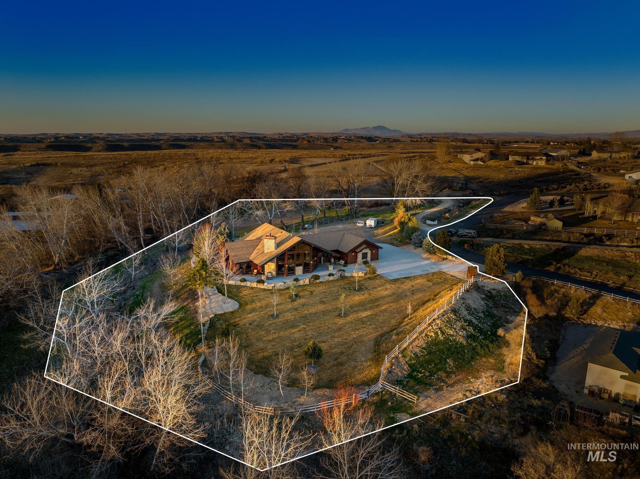 View of rural area featuring property boundaries highlighted
