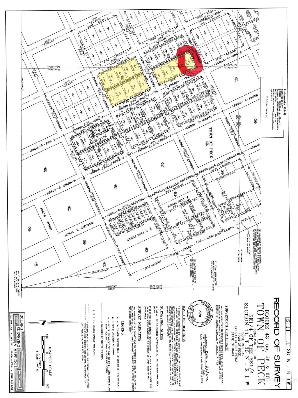 Photo of TBD Pine St Blk 43, Lot 1, Peck, ID 83545 (MLS # 99003390)