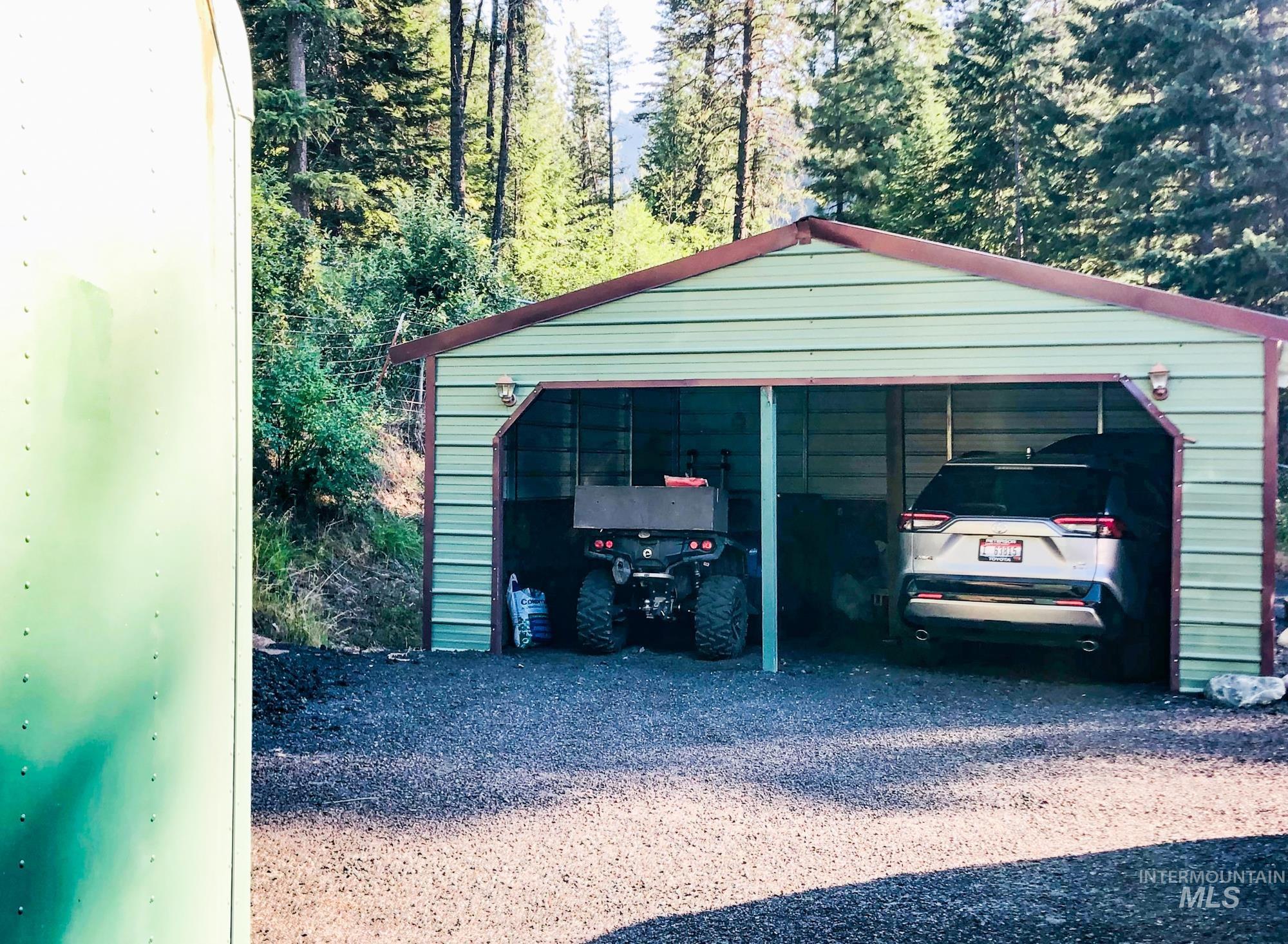 Garage with a detached garage