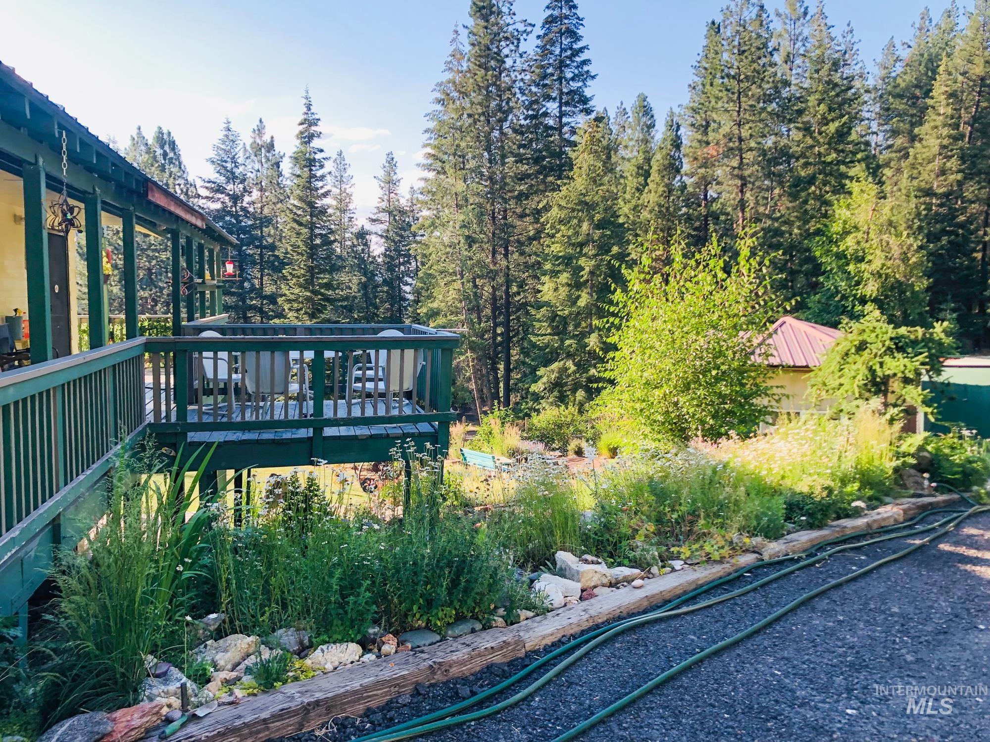 View of yard featuring a deck