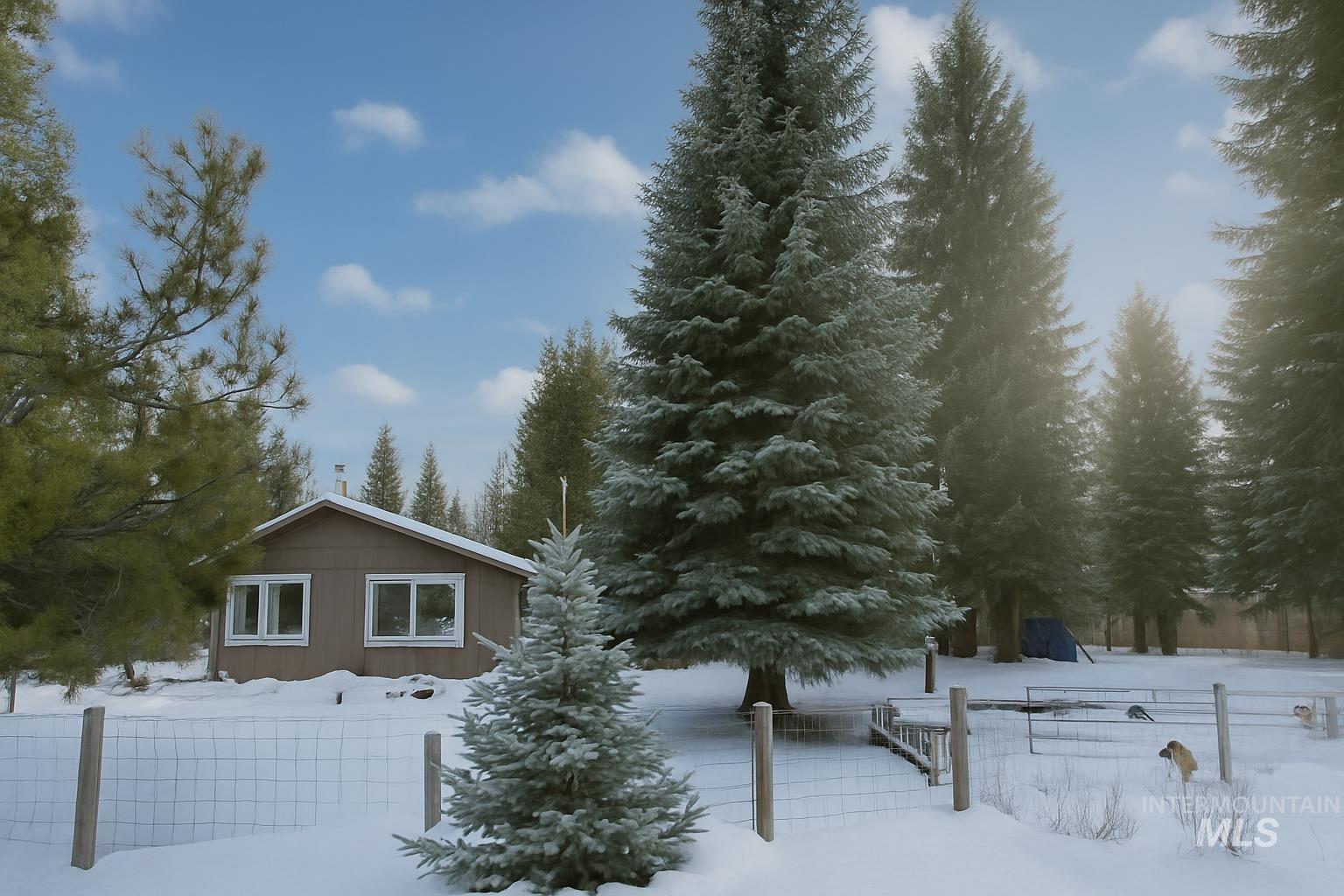Snow covered property