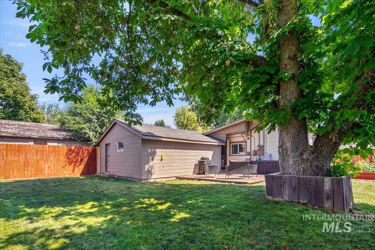 View of yard with a patio area