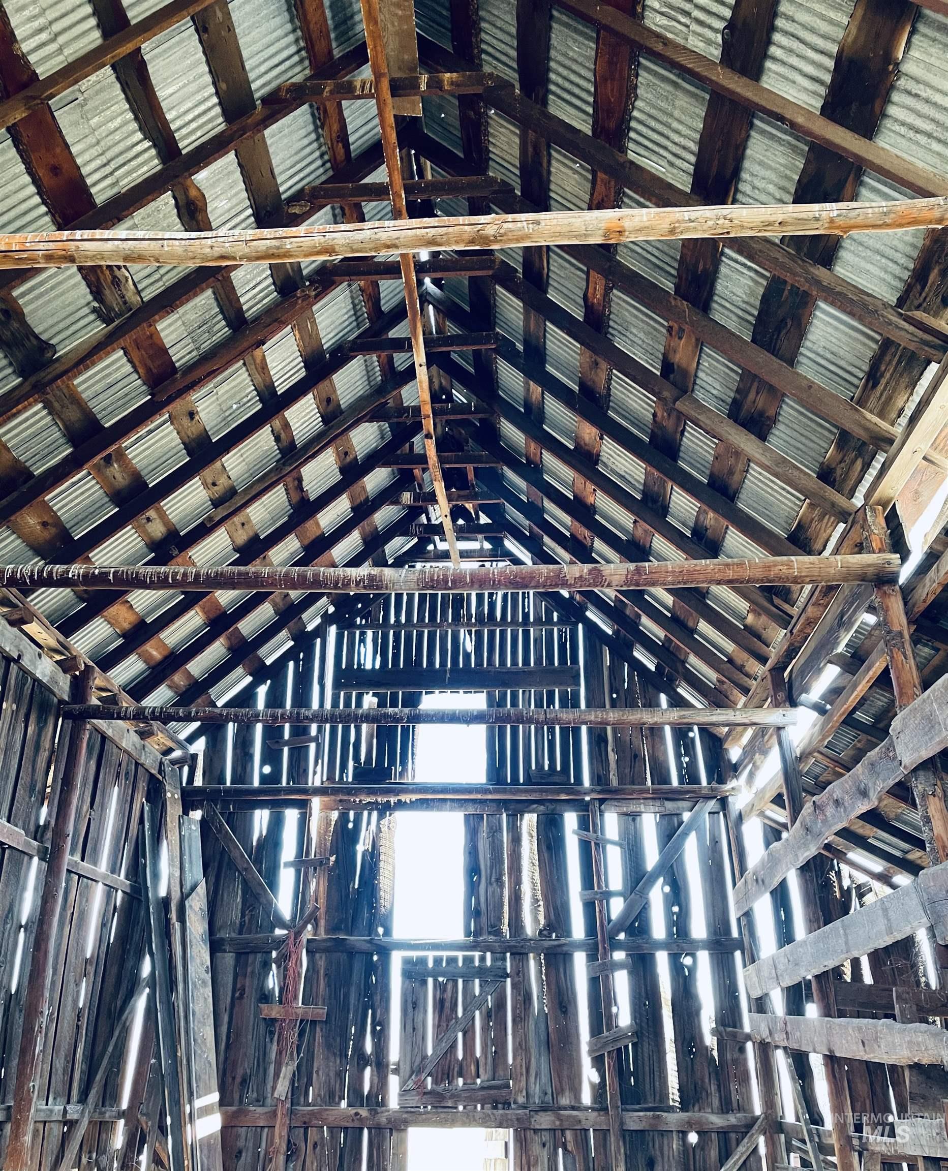 Inside of barn