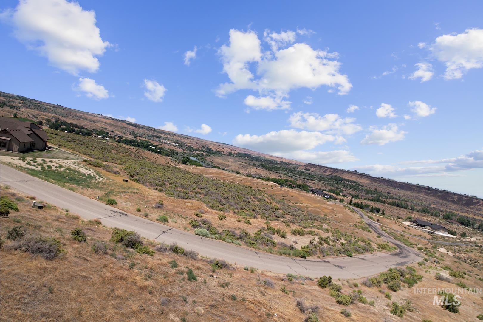Mountain view with rural landscape