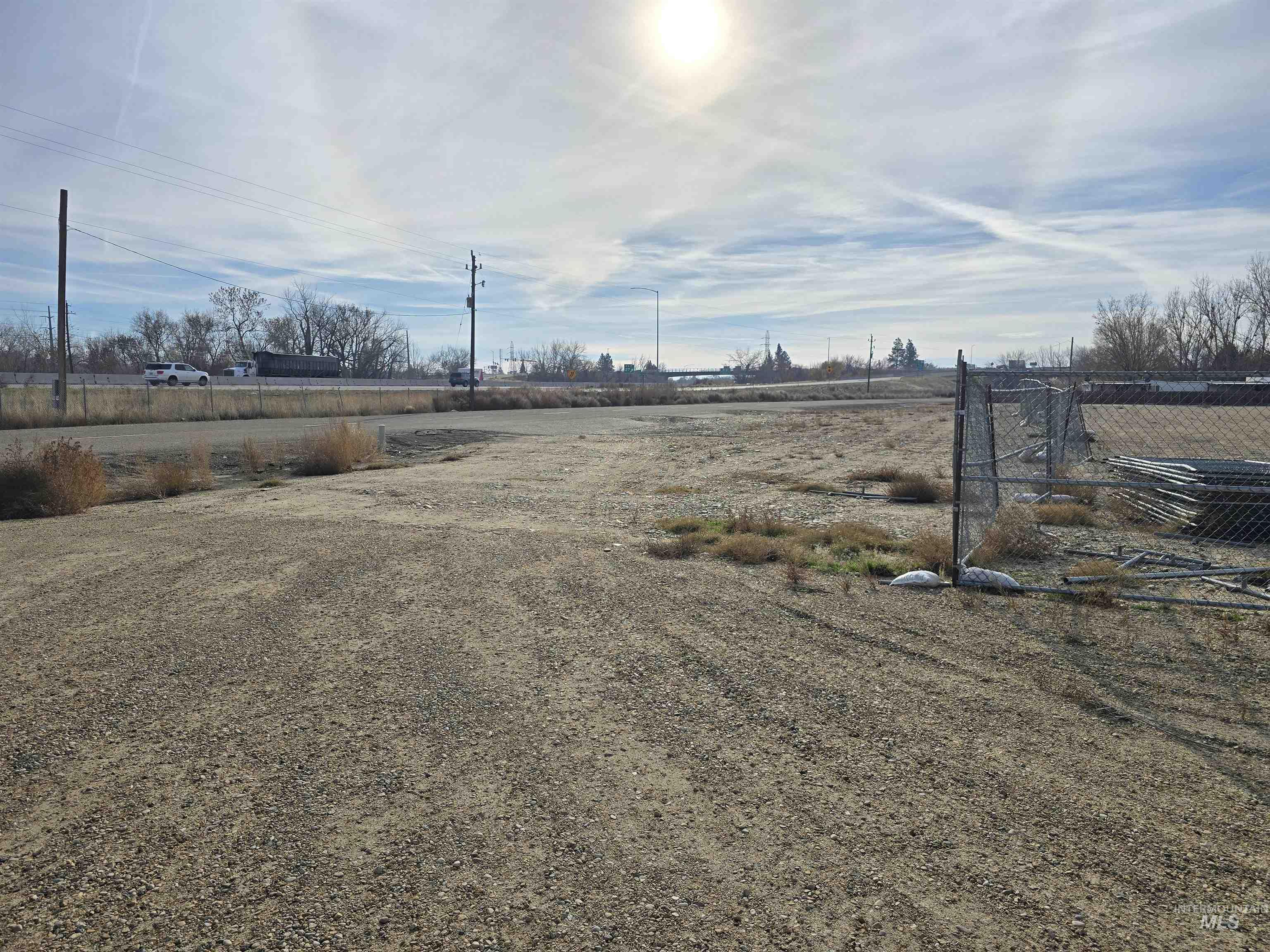 View of yard with a view of countryside