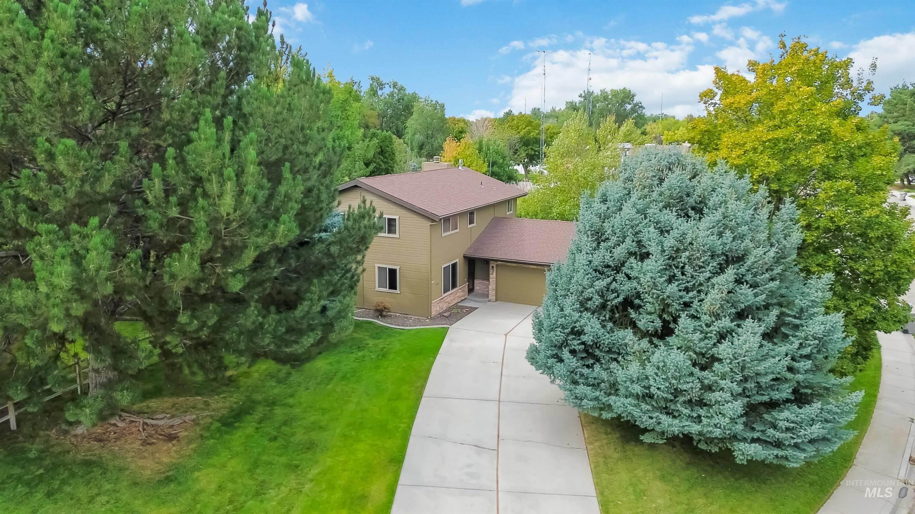 View from above of property