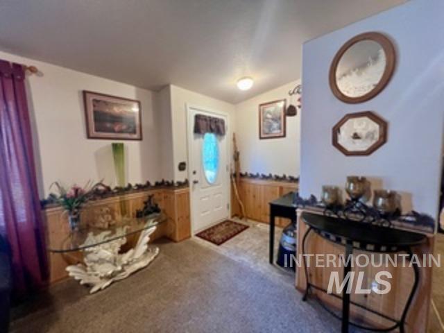 View of carpeted entryway