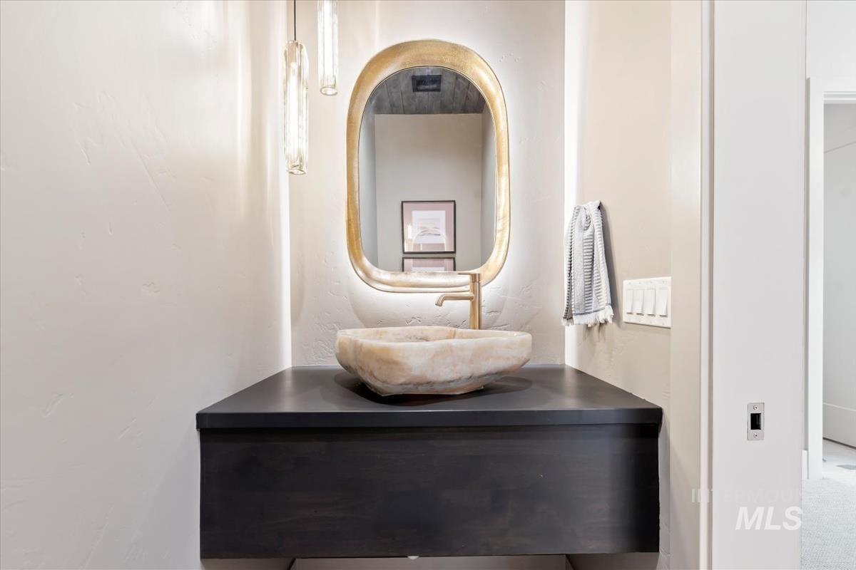 Bathroom featuring vanity