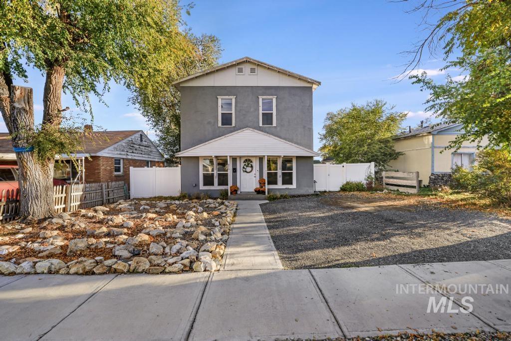 View of front of house with stucco siding