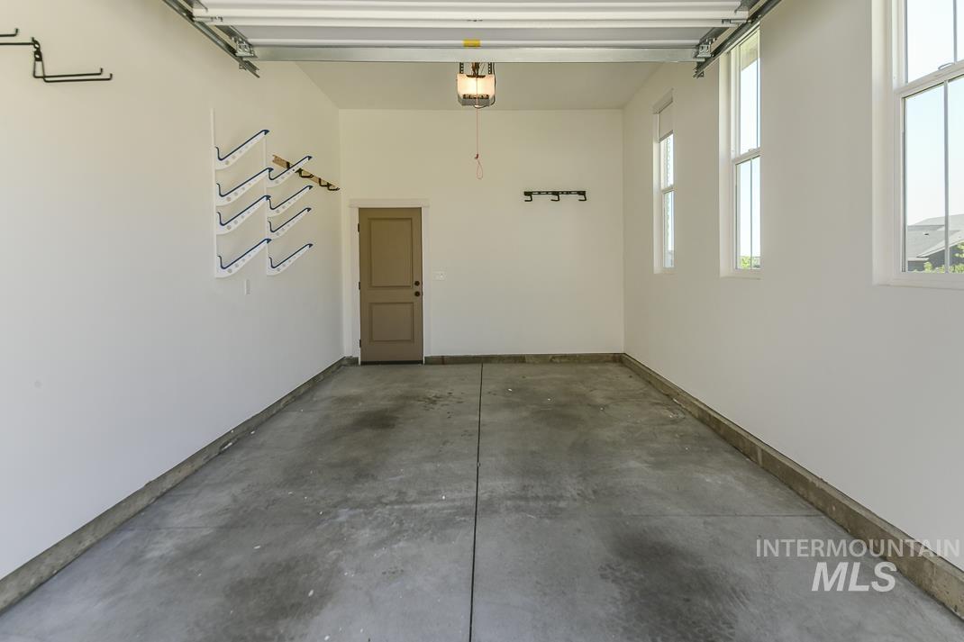 Garage with baseboards