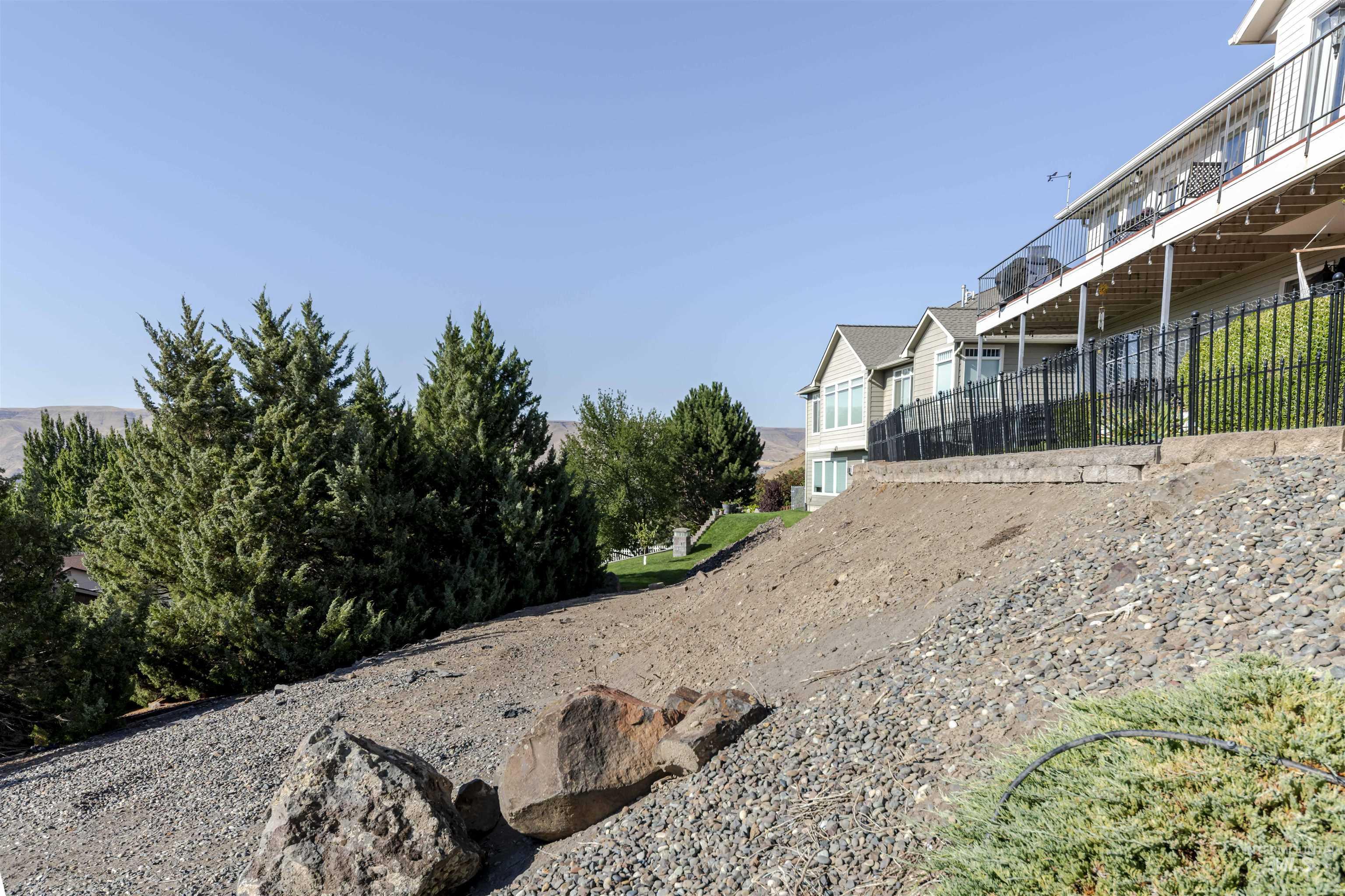 View of yard featuring a deck