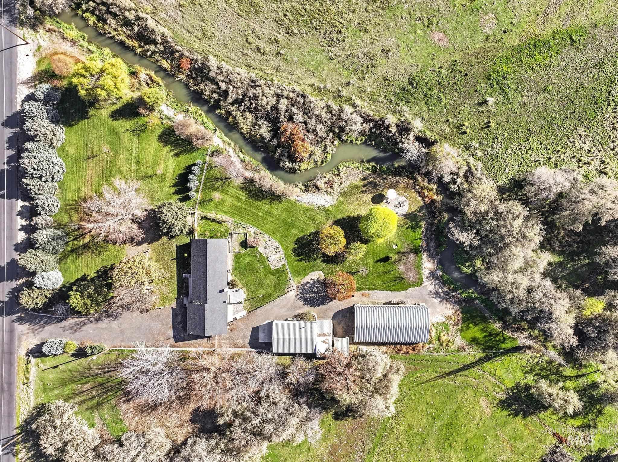 Aerial view of property's location