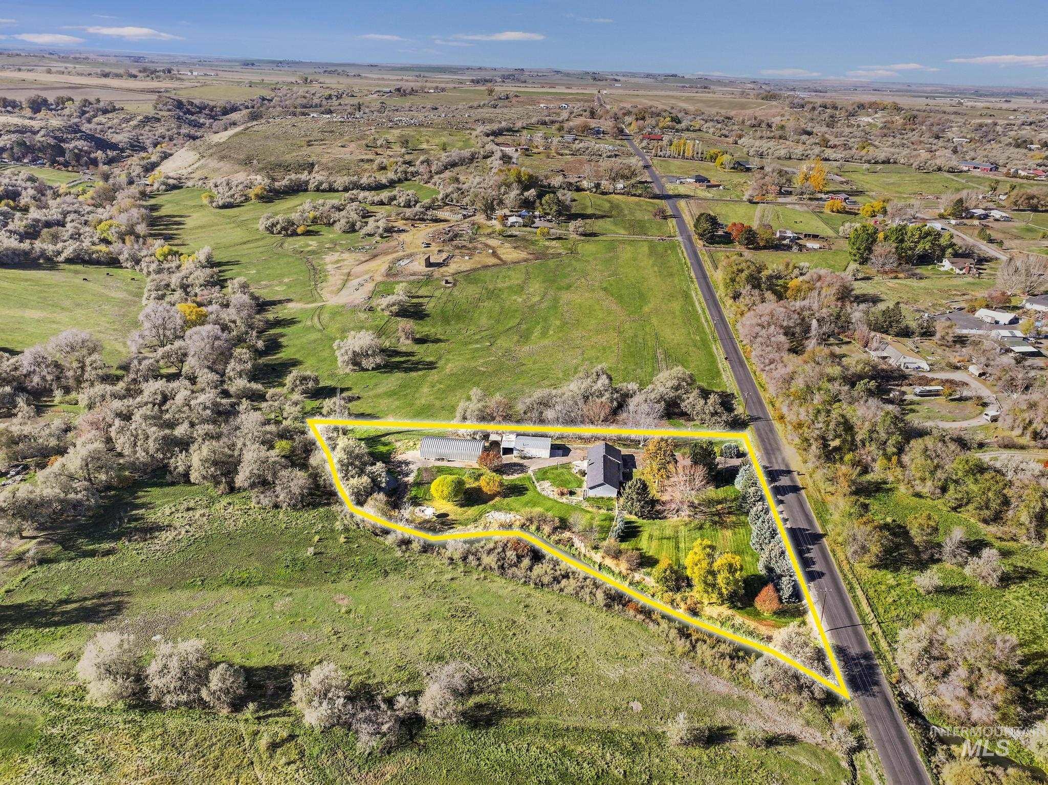 View of property location with property parcel outlined