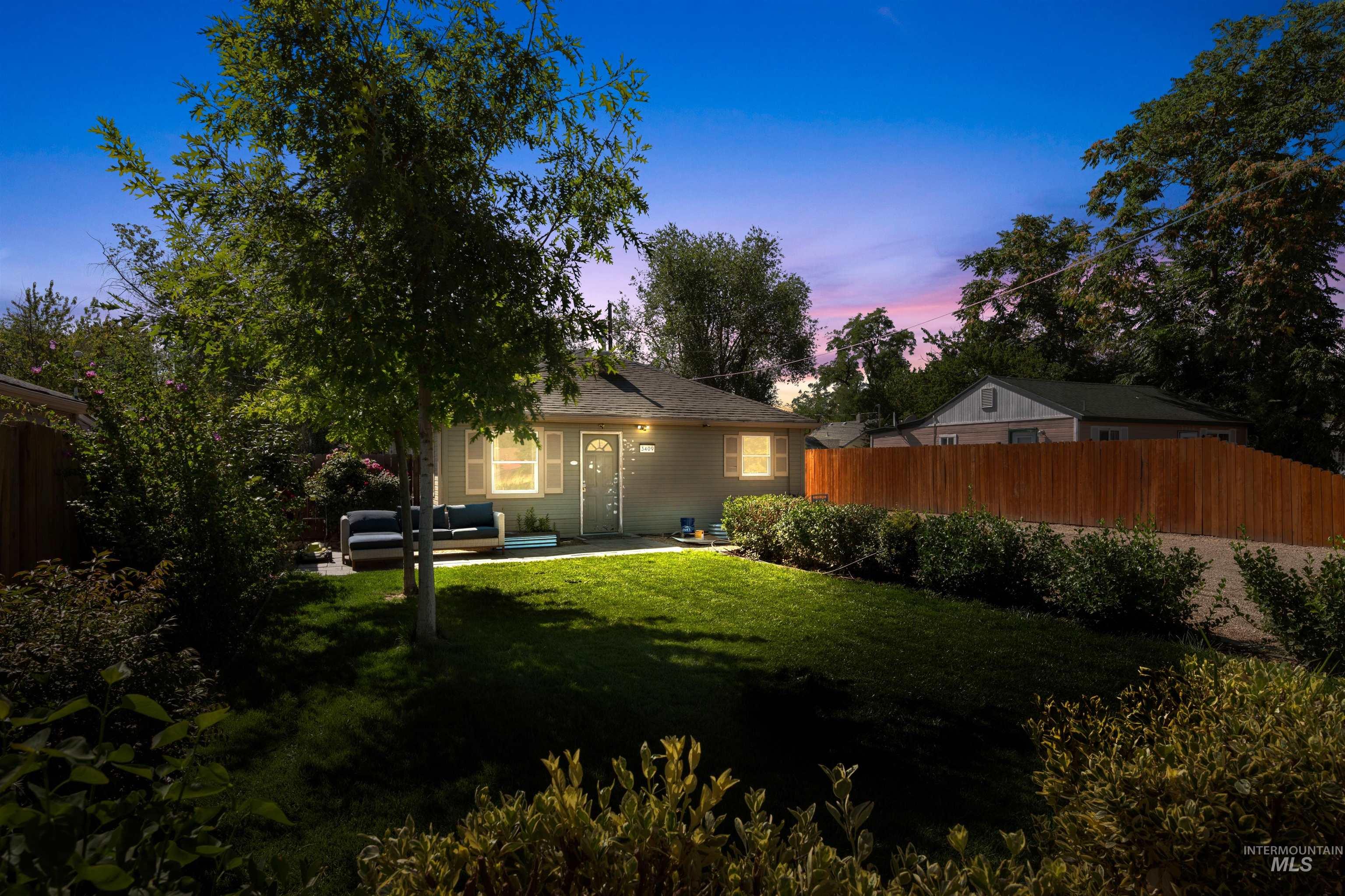 Back of property with a patio area