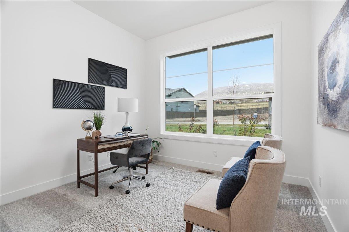 Office featuring carpet floors