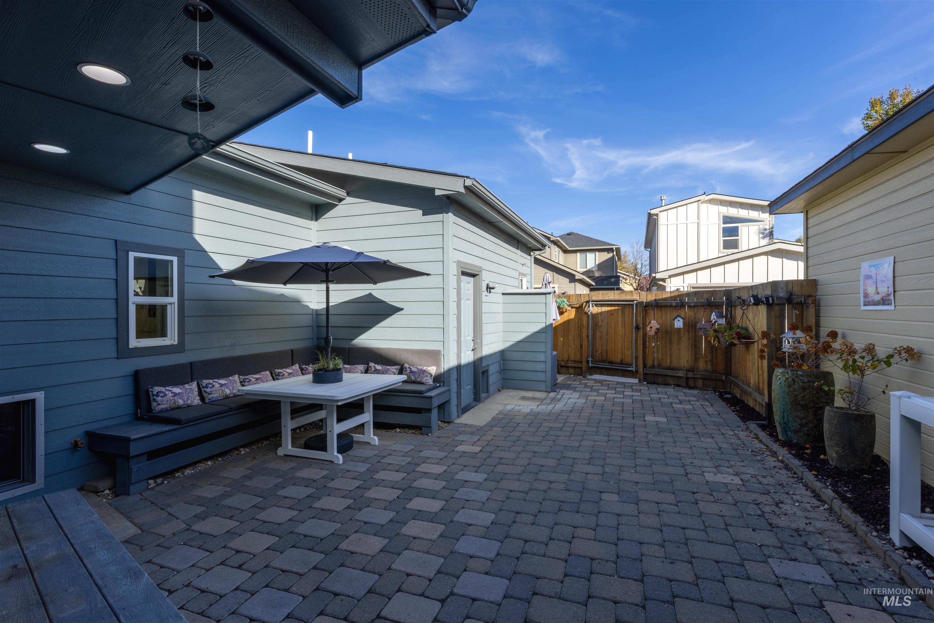 View of patio / terrace featuring a gate and an outdoor living space
