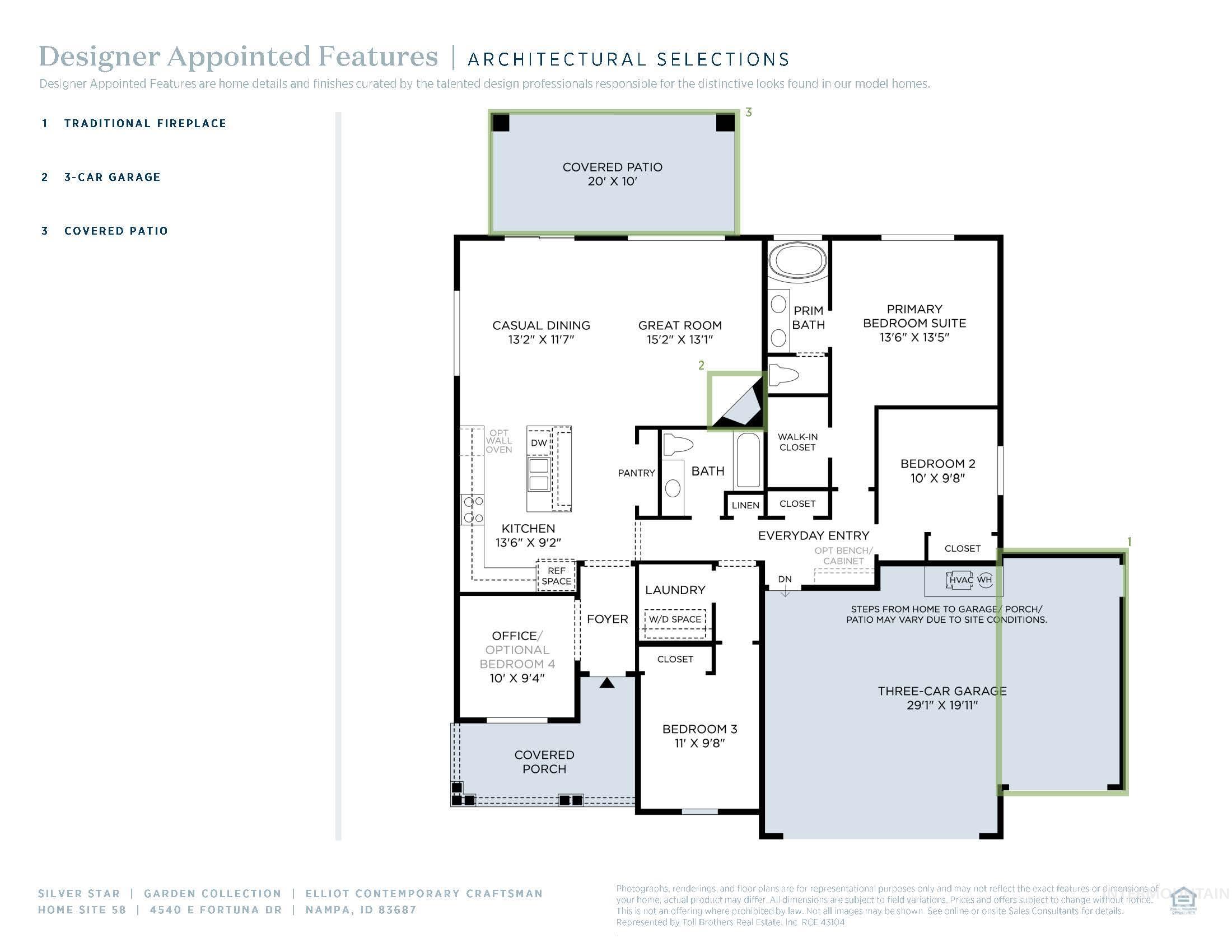 View of floor plan / room layout