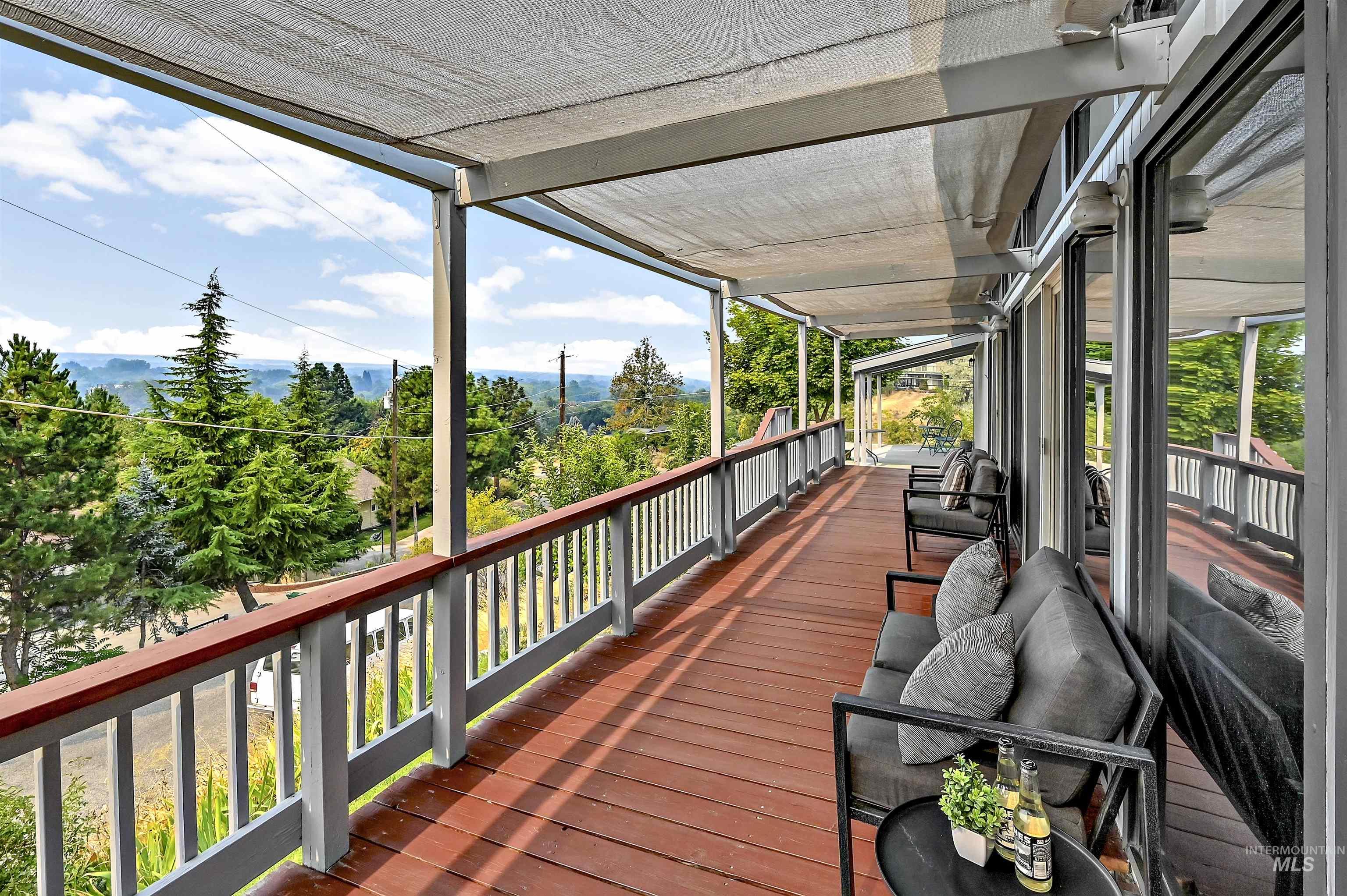 View of wooden terrace