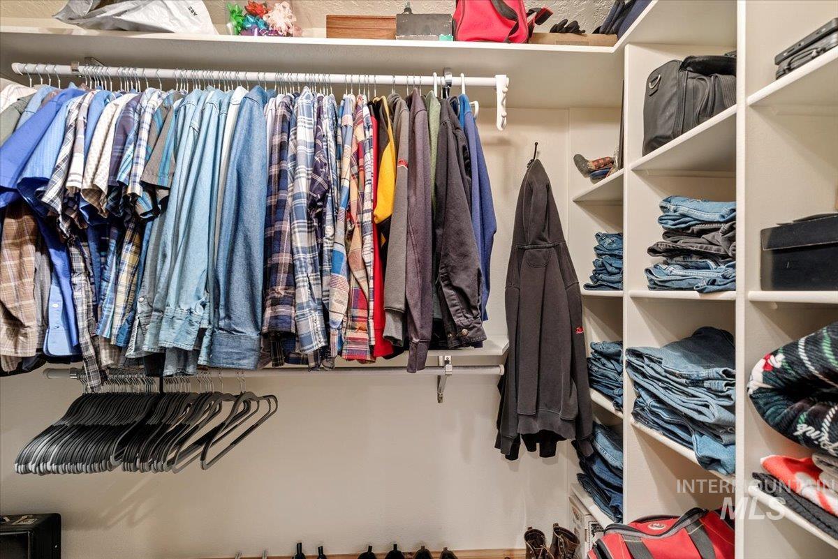 View of spacious closet