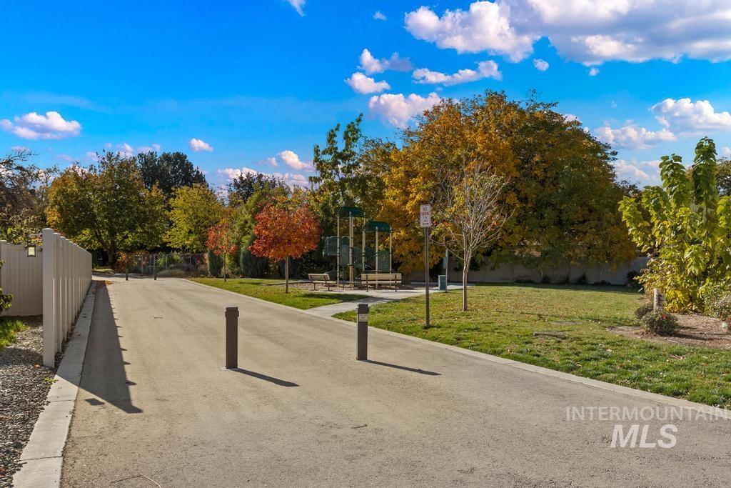 View of property's community with a patio area