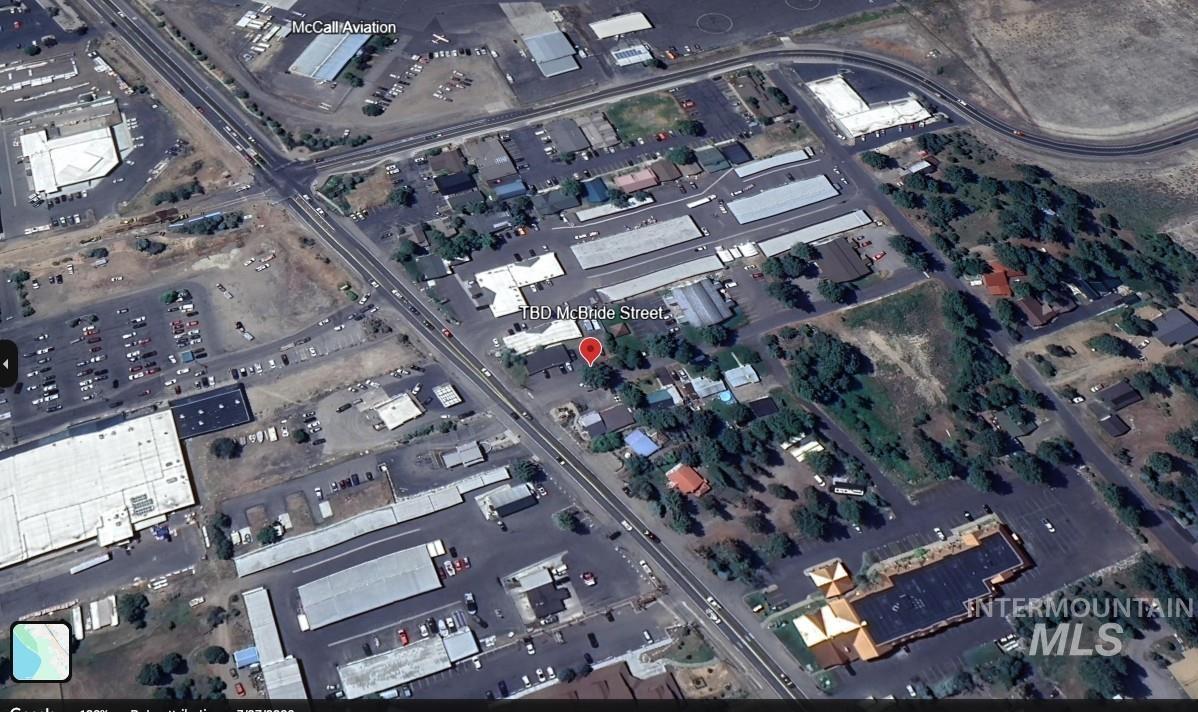 Aerial view of property and surrounding area